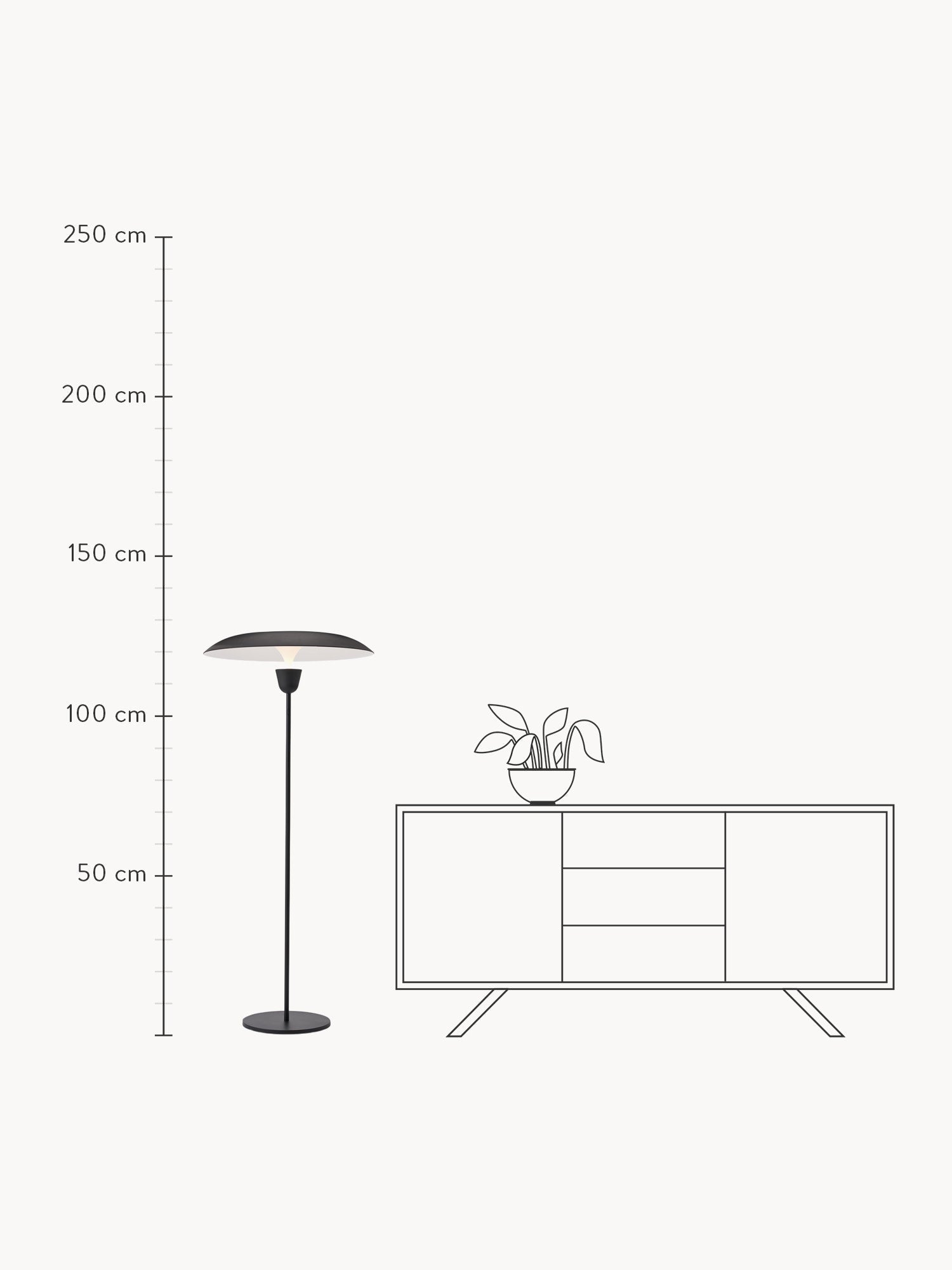 Kantarell Handmade LED Floor Lamp, Dimmable