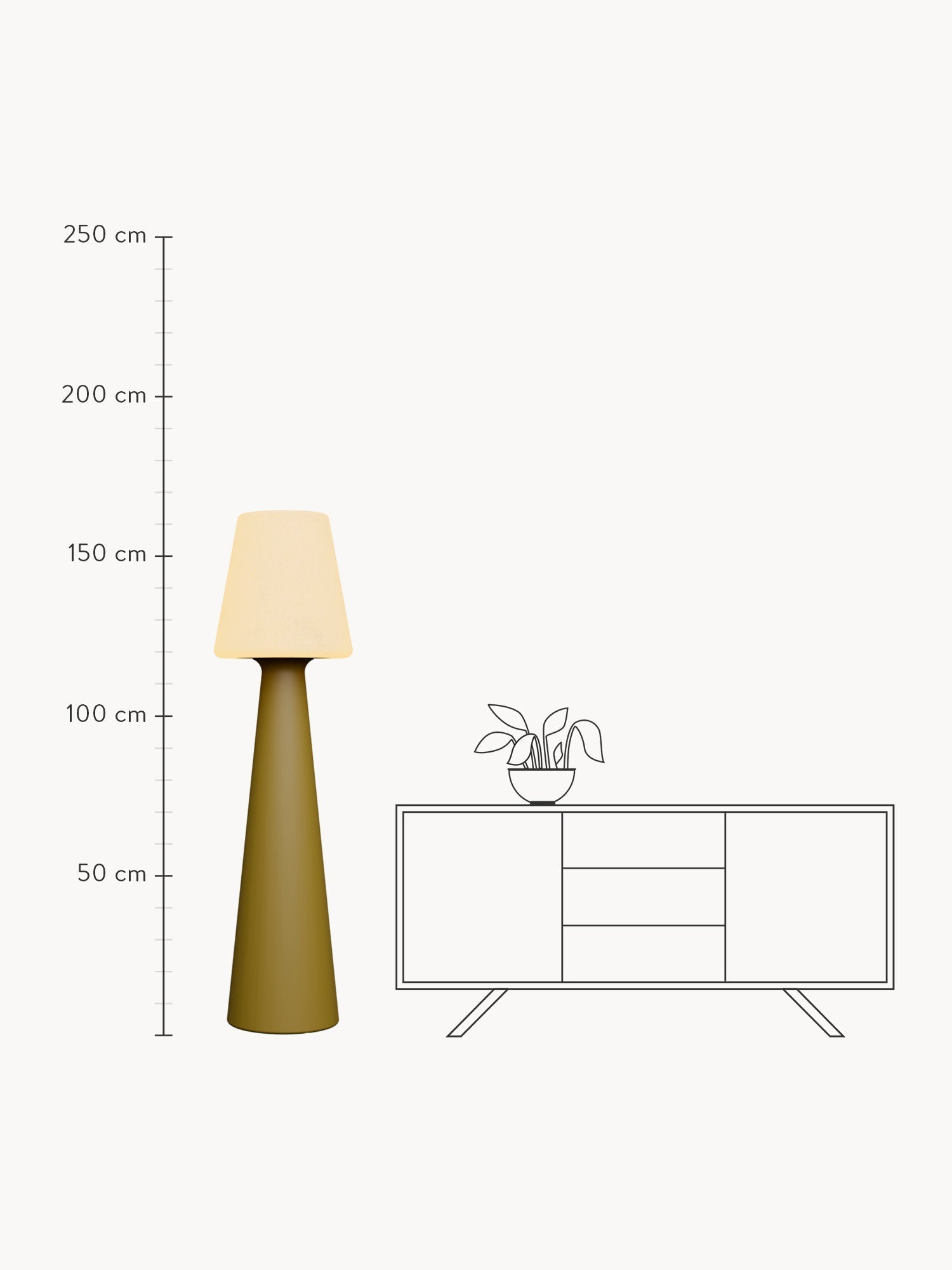 Lola Large Dimmable LED Floor Lamp