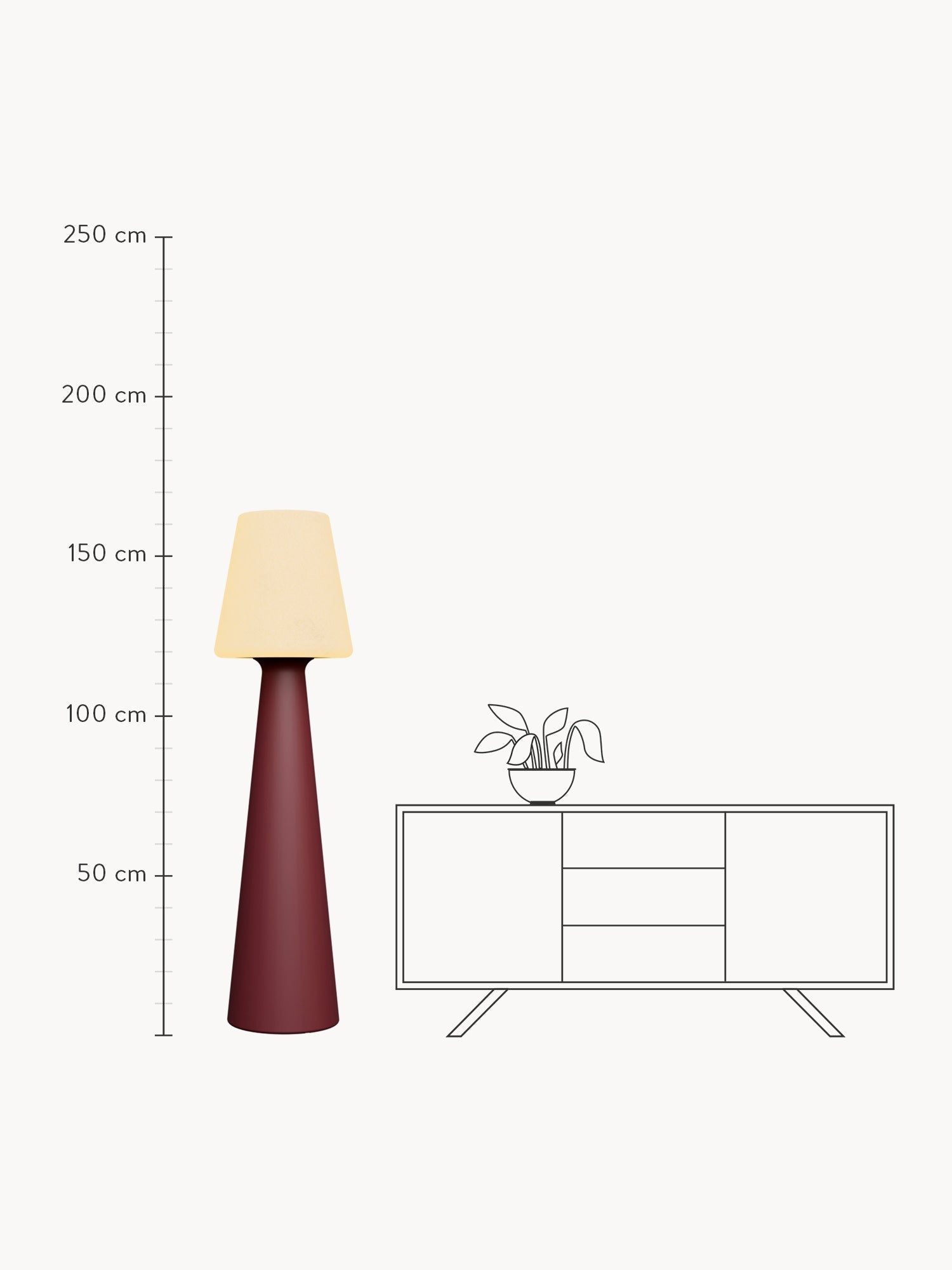 Lola Large Dimmable LED Floor Lamp