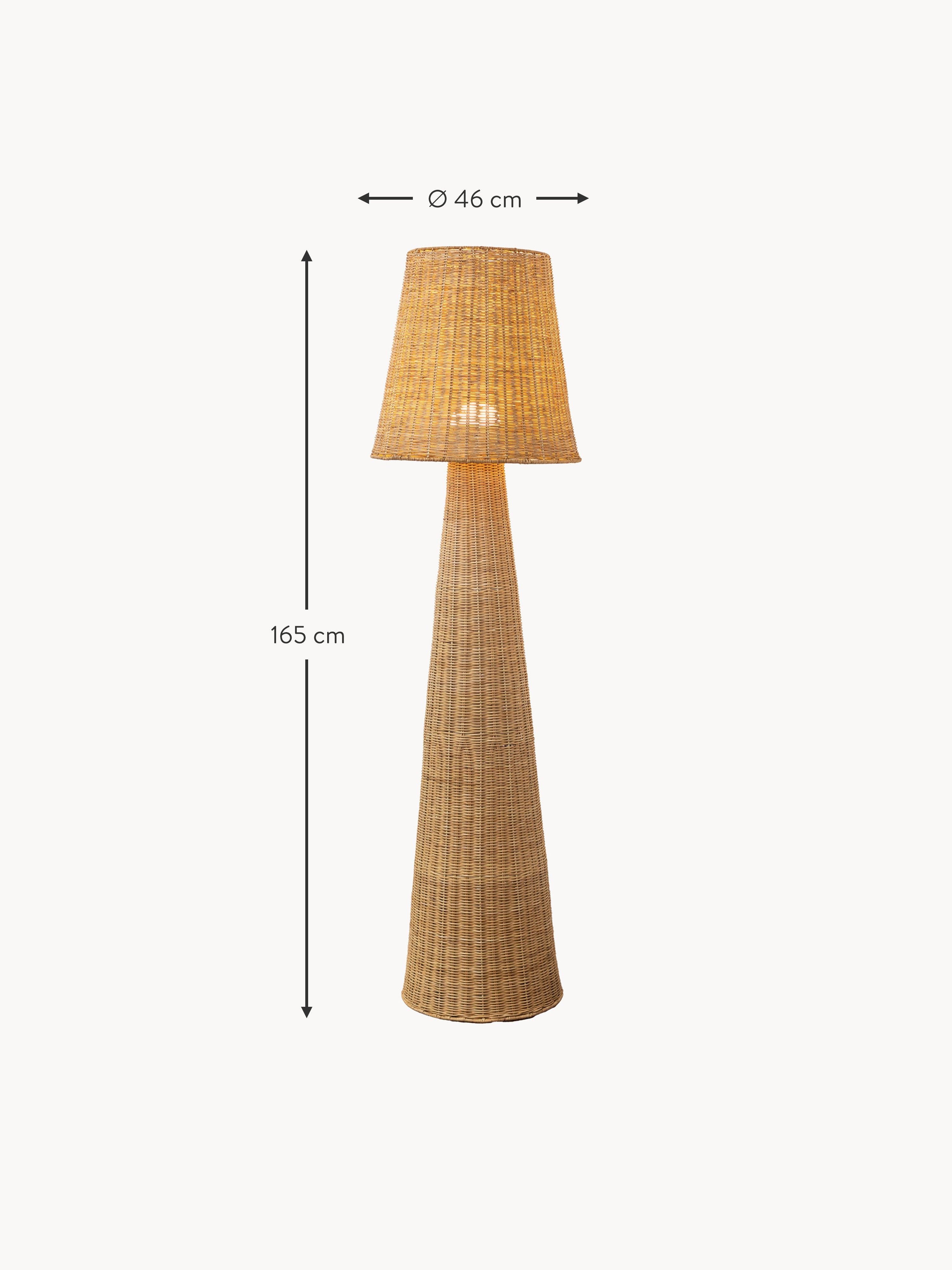 Lola Dimmable Outdoor LED Floor Lamp, H 165 cm