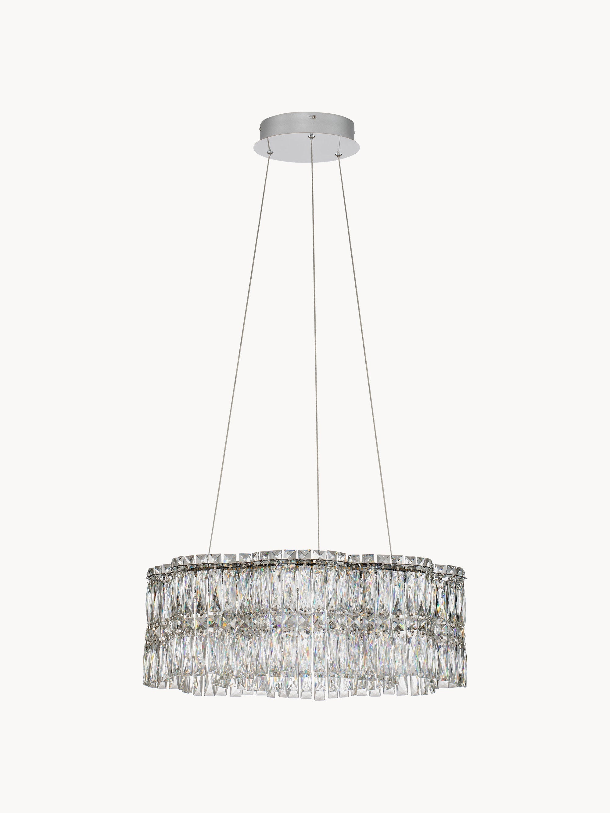 Nuvia Dimmable LED Crystal Glass Chandelier