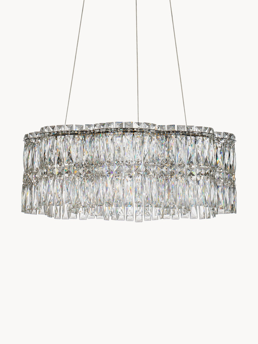 Gallery image 1 - Dimmable LED Crystal Glass Chandelier Nuvia