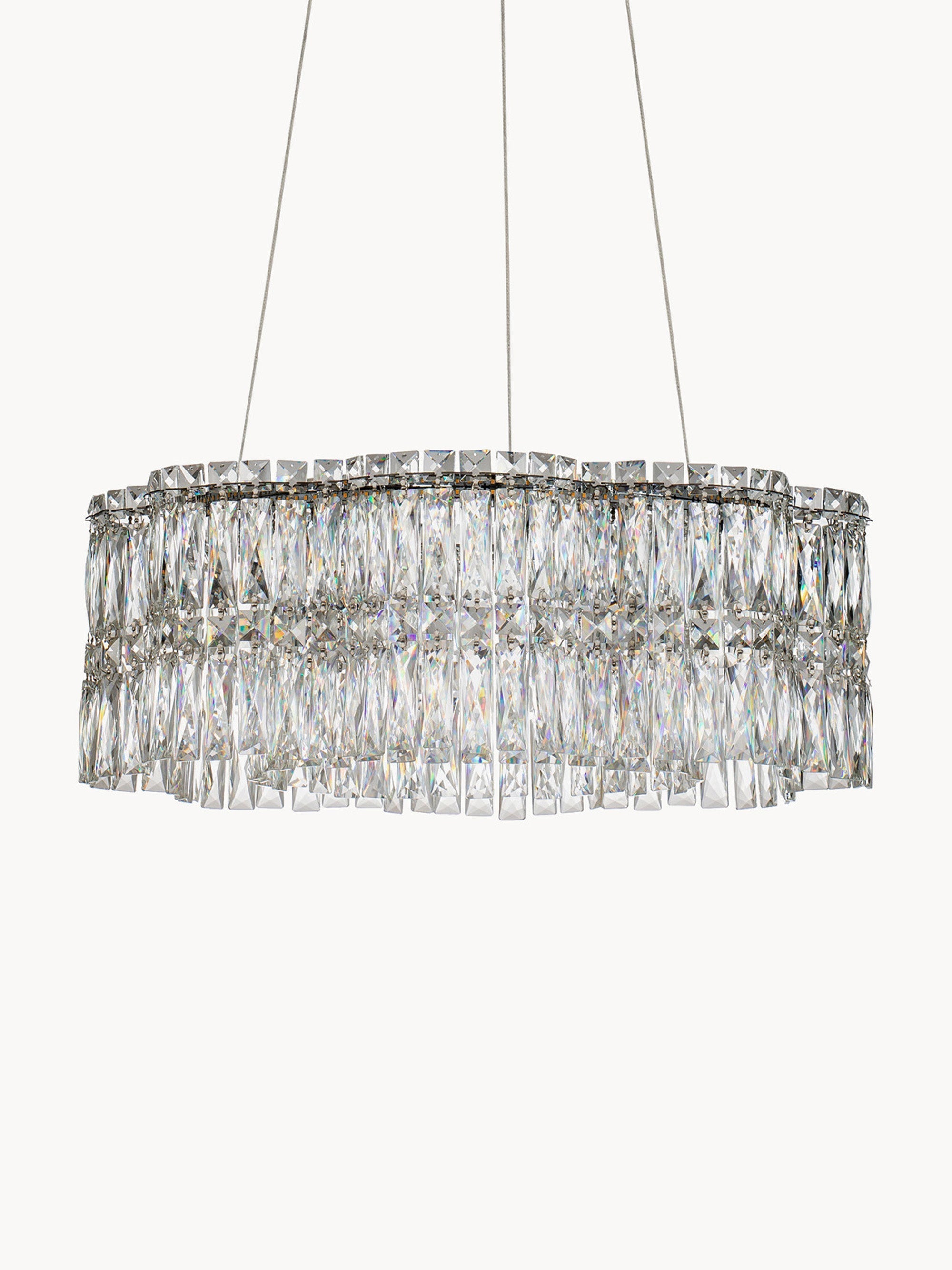 Gallery image 1 - Dimmable LED Crystal Glass Chandelier Nuvia
