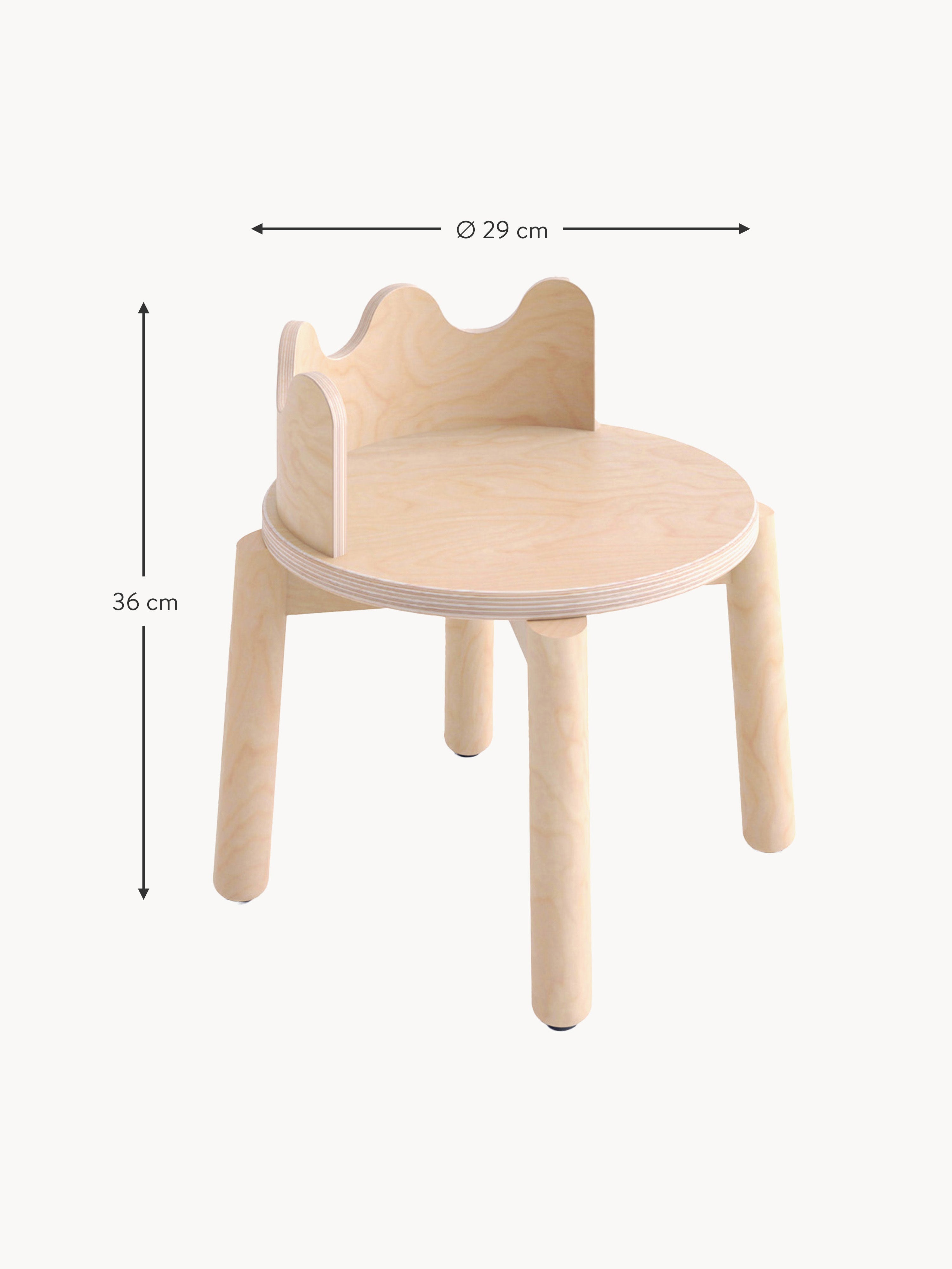 Moss Kids Handmade Chairs, Set of 2