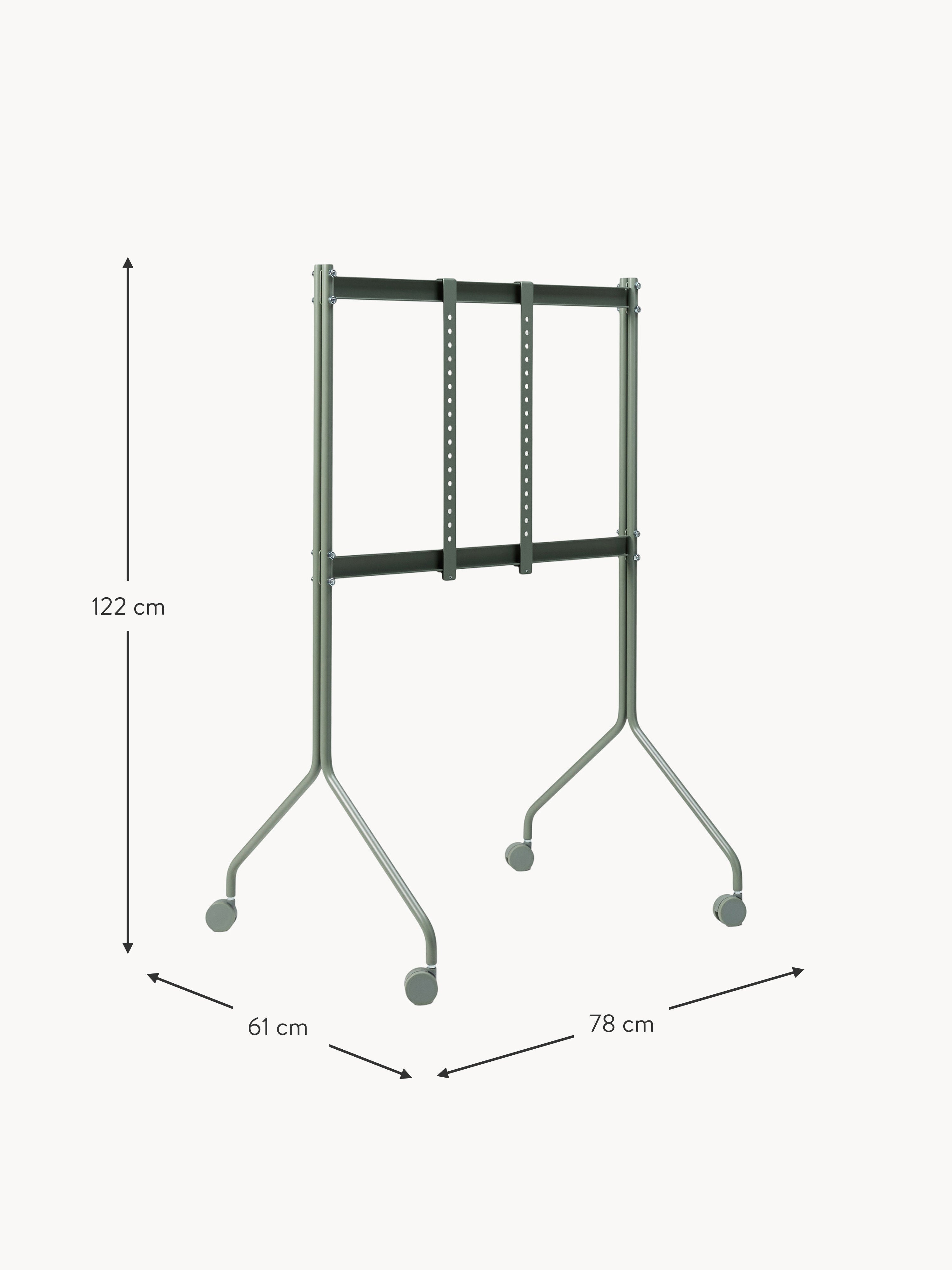 Tall TV Stand Moon Rollin' with Wheels