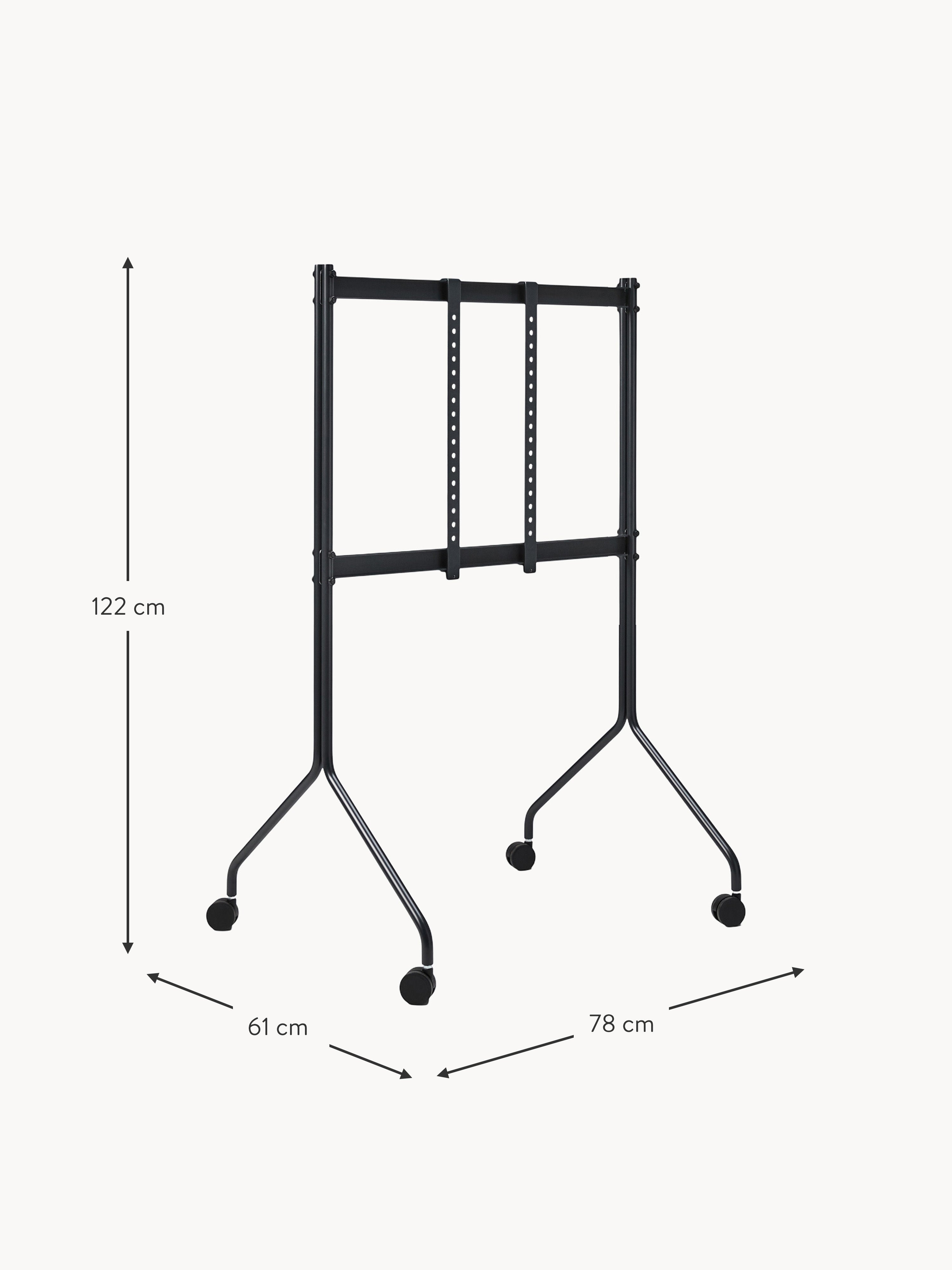 Tall TV Stand Moon Rollin' with Wheels