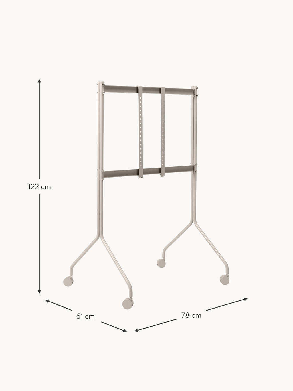 Tall TV Stand Moon Rollin' with Wheels