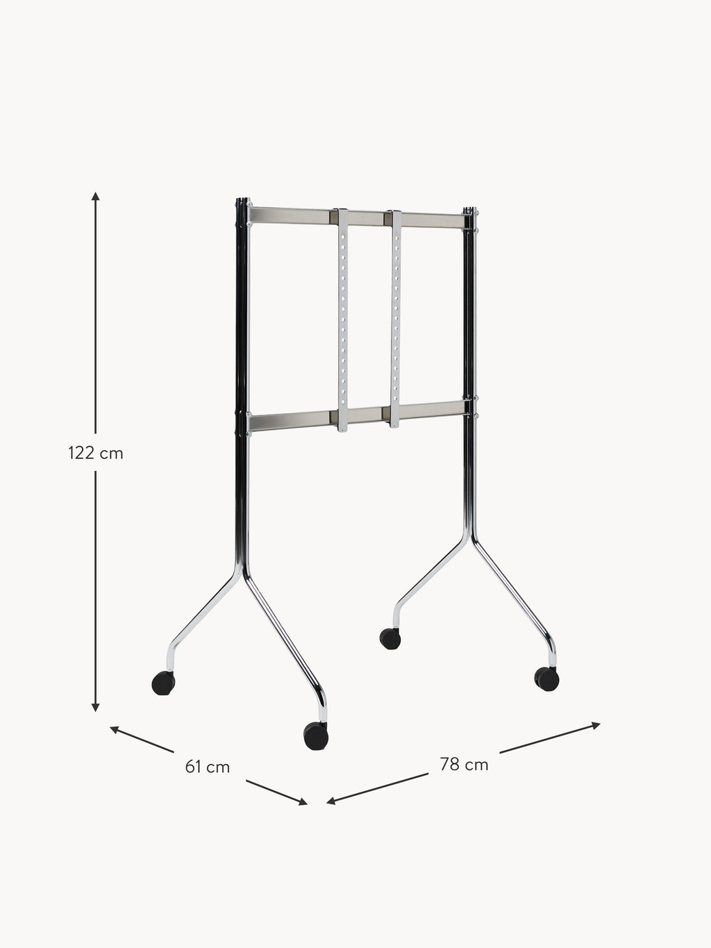 Tall TV Stand Moon Rollin' with Wheels