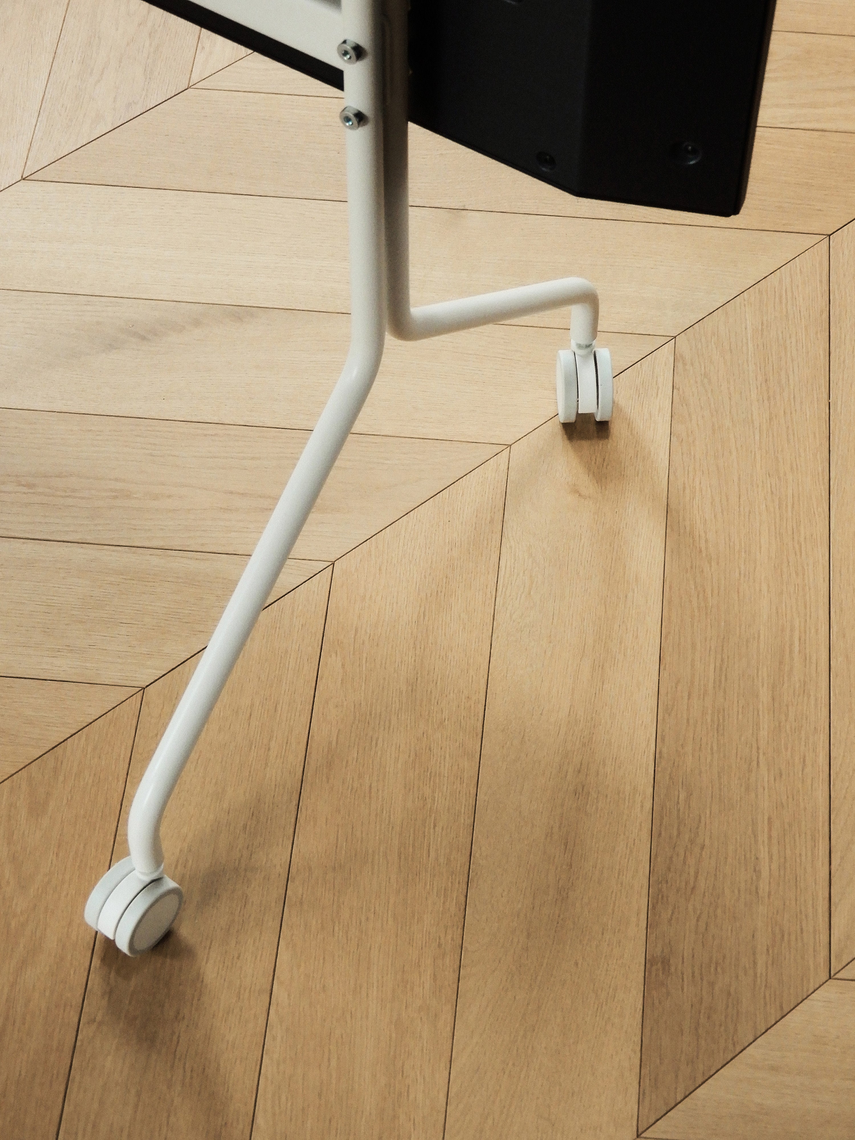 Tall TV Stand Moon Rollin' with Wheels