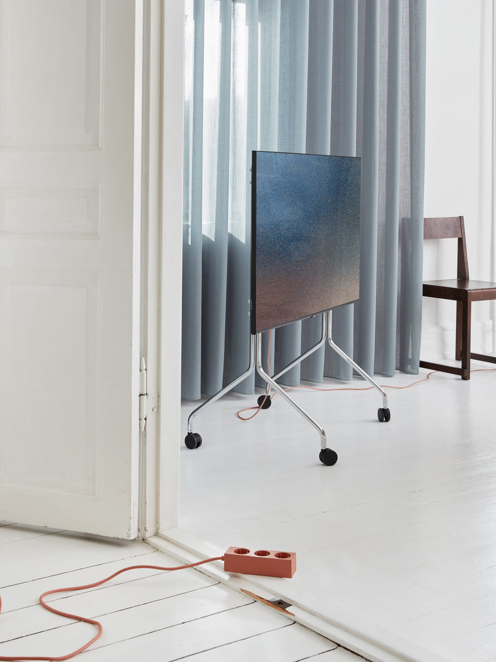 TV Stand Moon Rollin' with Wheels
