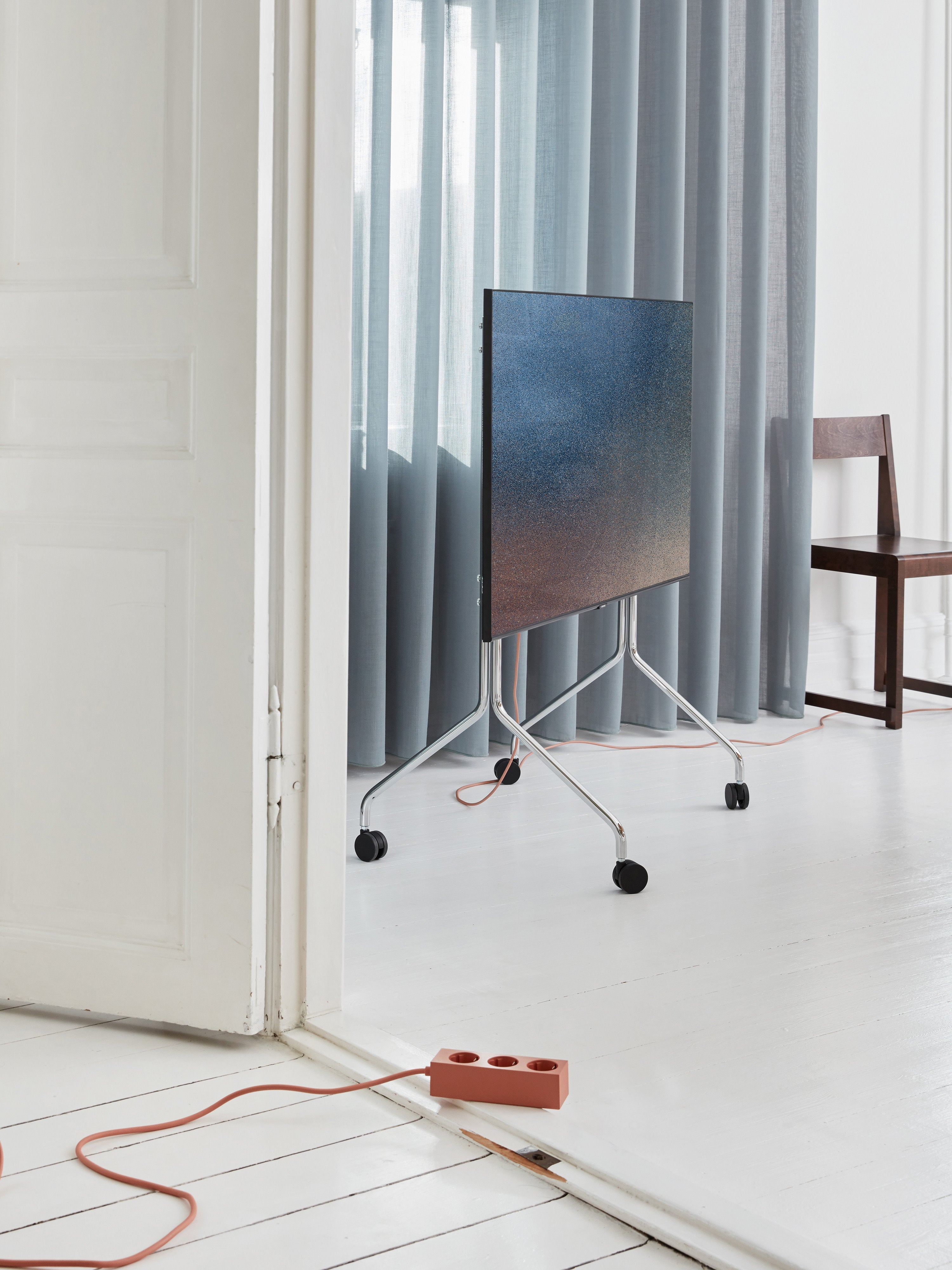TV Stand Moon Rollin' with Wheels