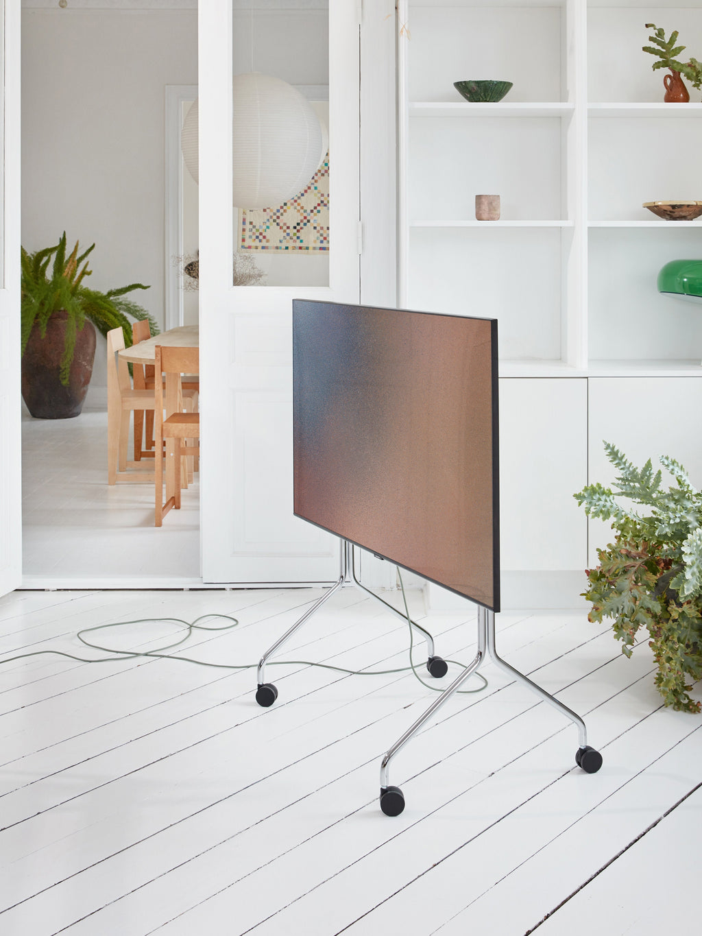 TV Stand Moon Rollin' with Wheels