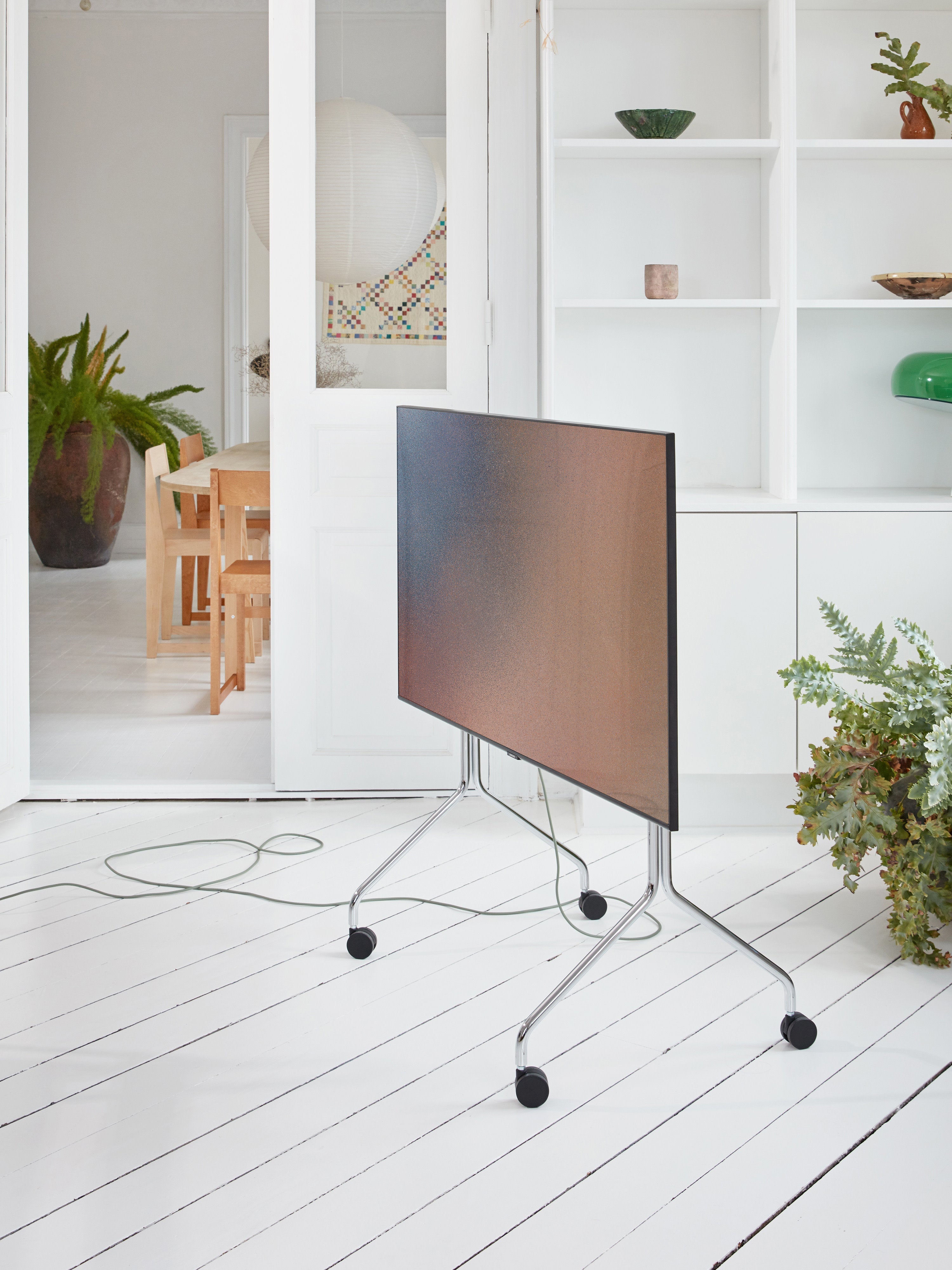 TV Stand Moon Rollin' with Wheels