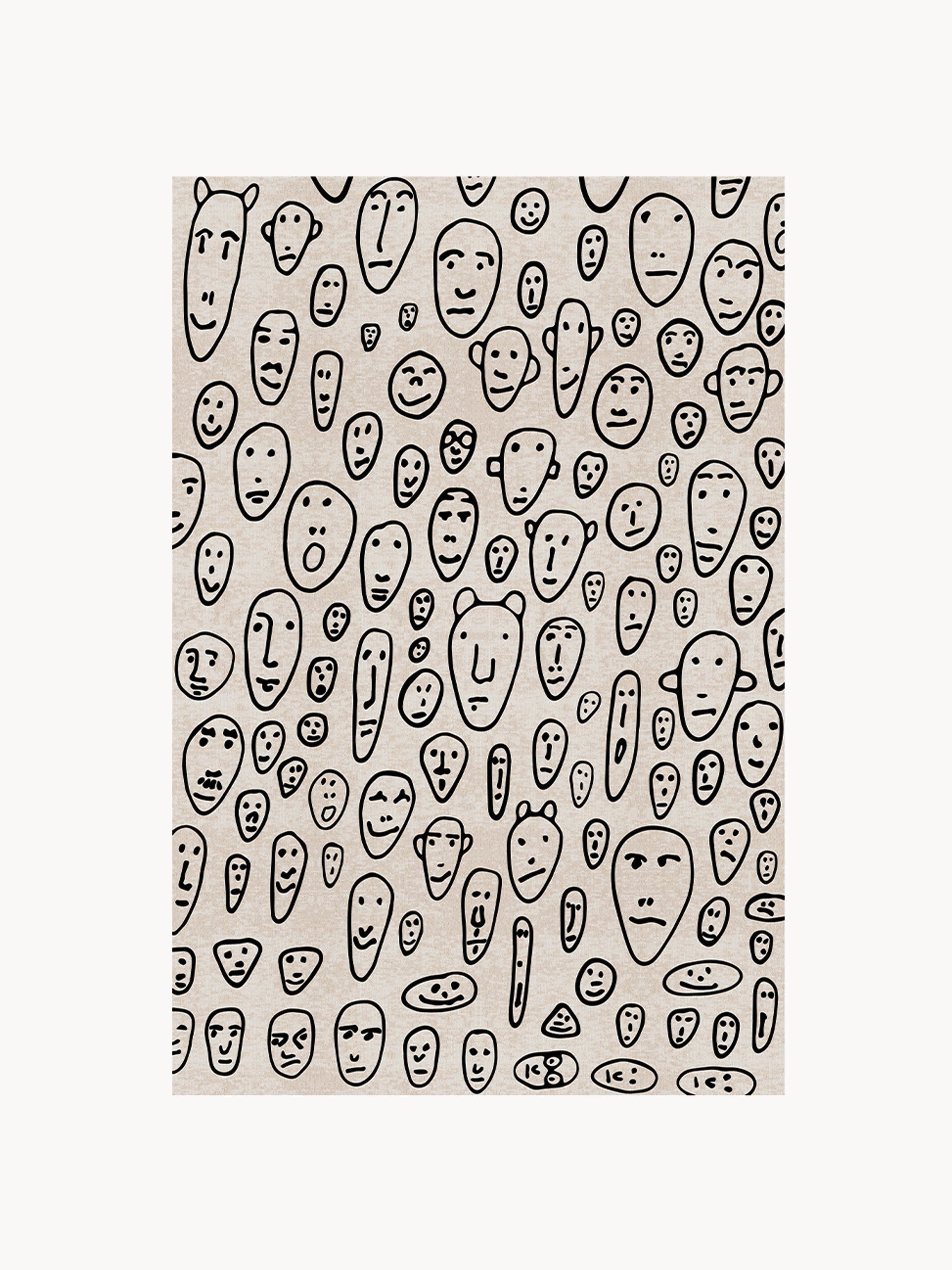Faces Low-Pile Rug Floating