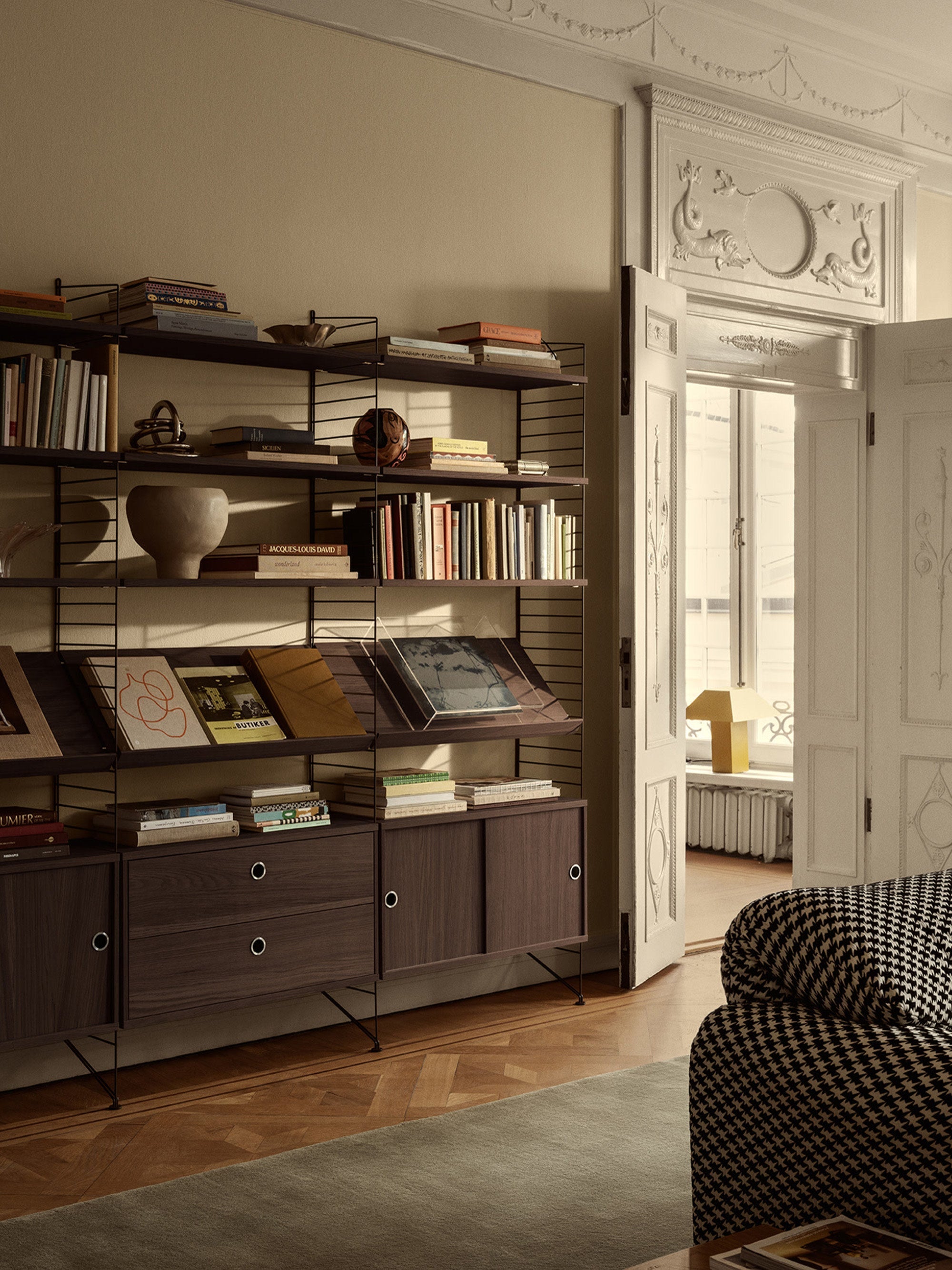 Cabinet String System with Sliding Doors, W 78 x D 20 cm