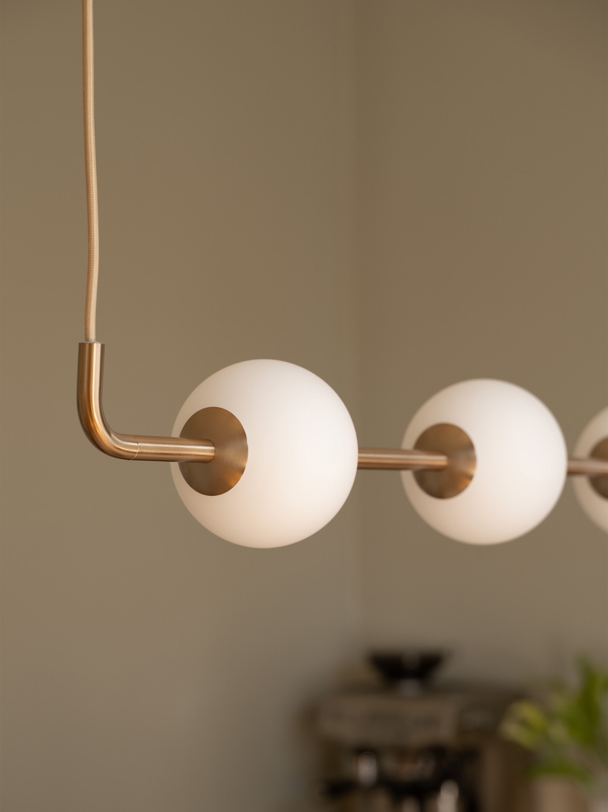 Linear Mouth-Blown LED Pendant Light Audrey