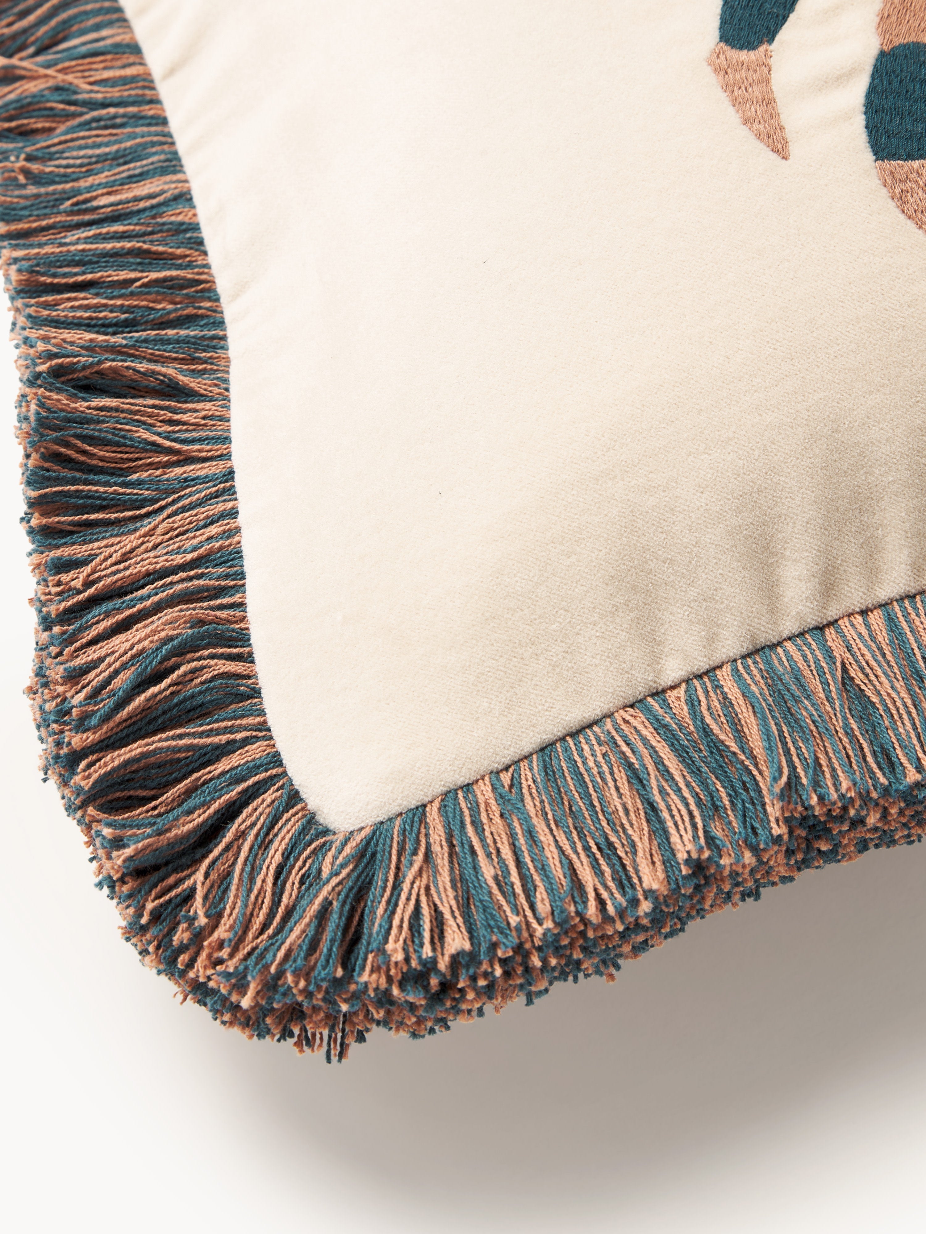 Triton Cushion Cover with Fringes