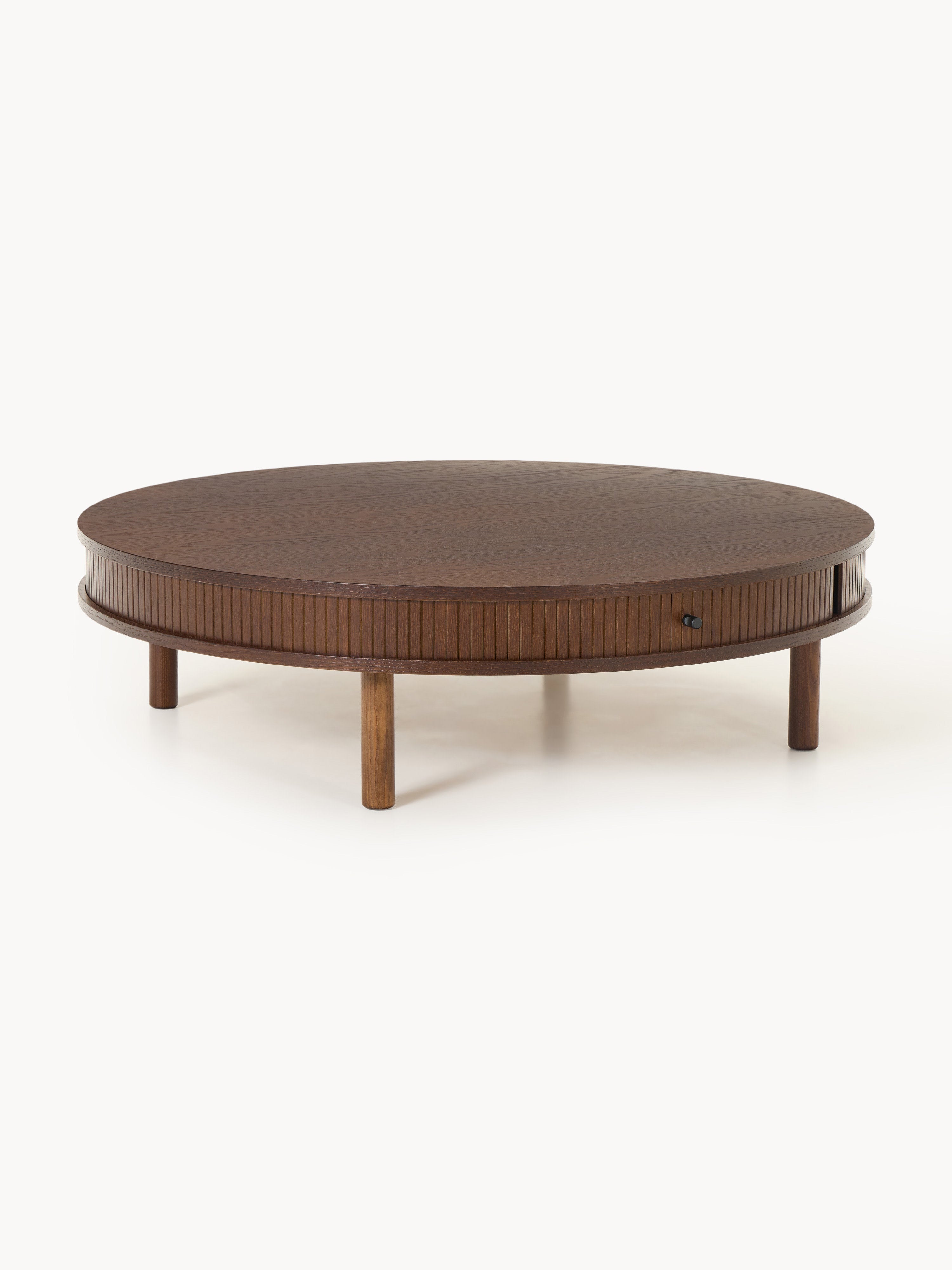 Gallery image 1 - Coffee Table Calary with Fluted Front, Ø 110 cm