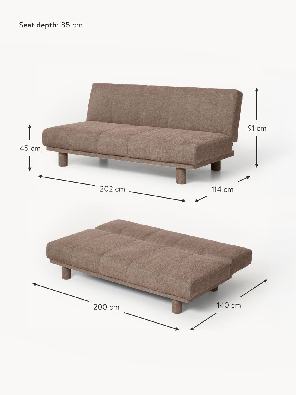 Herta Sofa Bed (3-seater)
