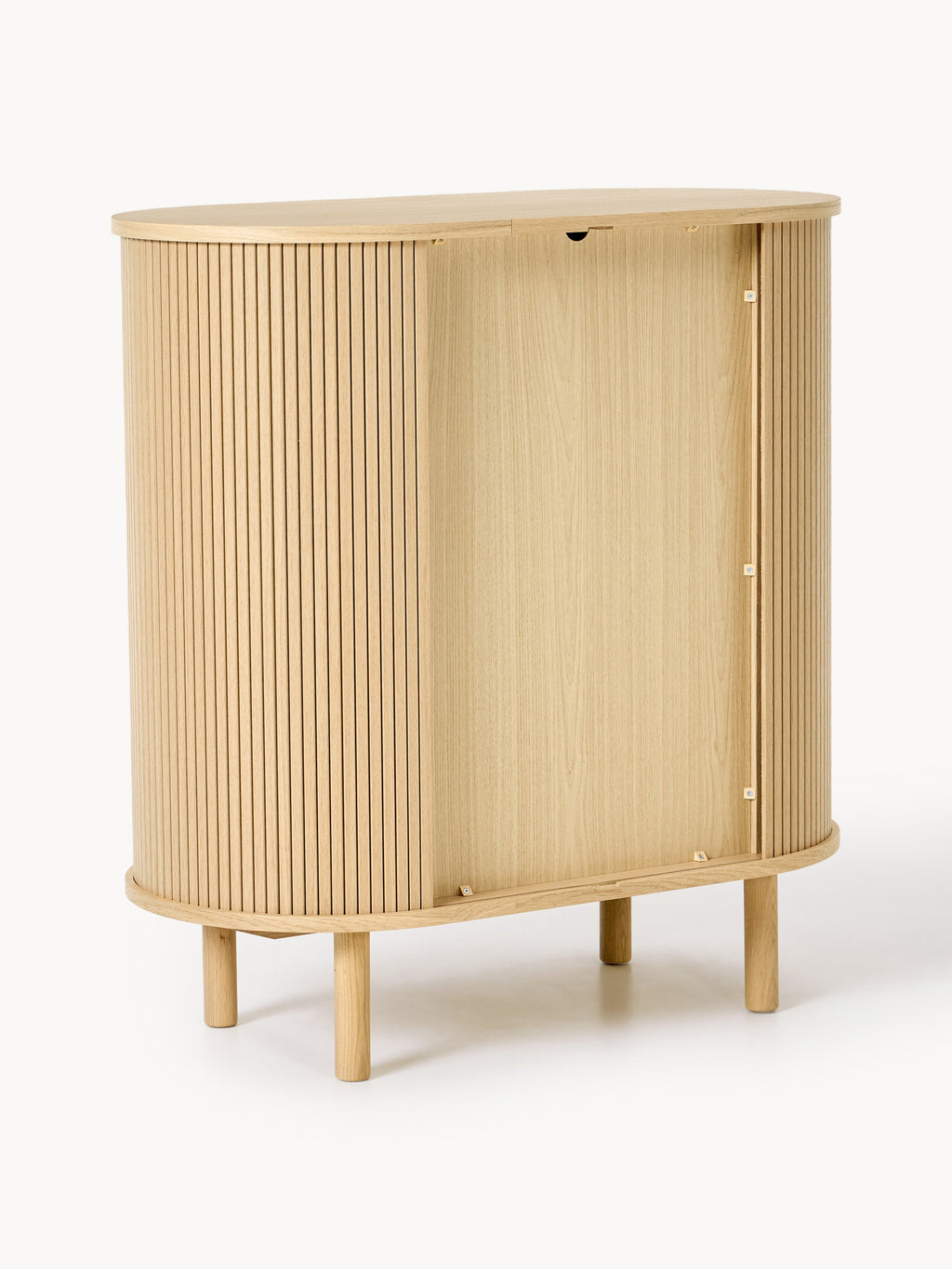Calary Bar Cabinet with Fluted Front
