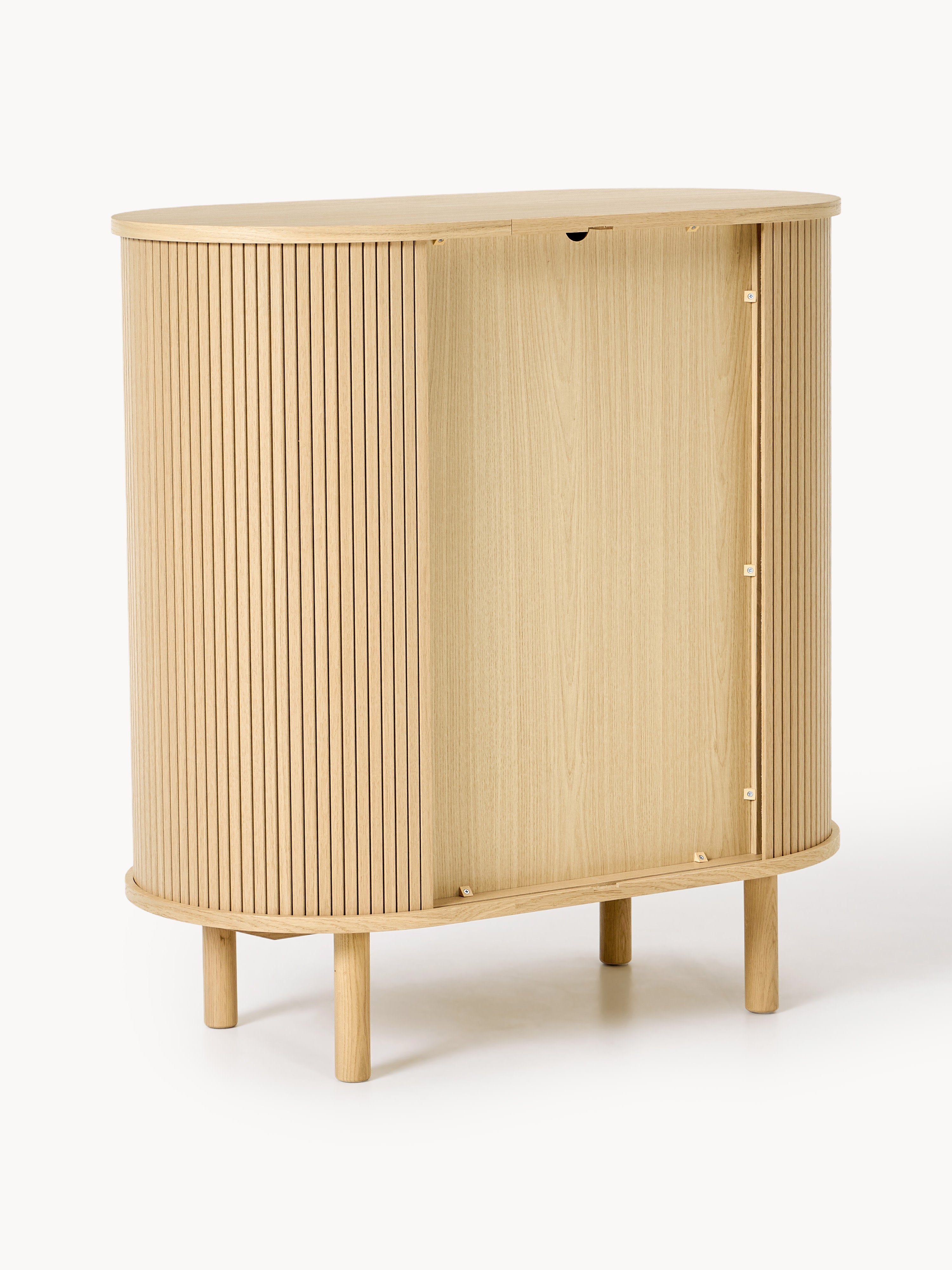 Calary Bar Cabinet with Fluted Front