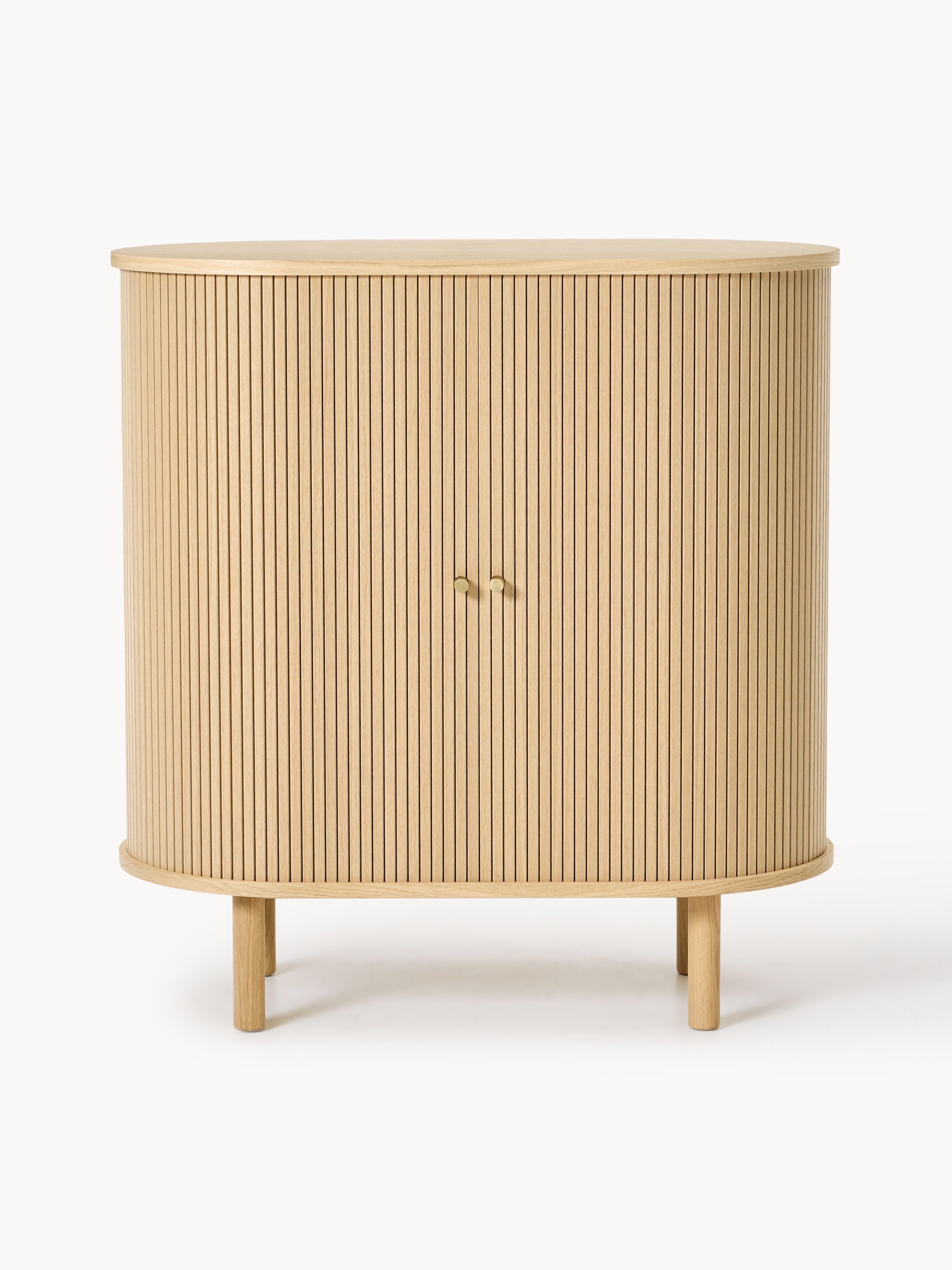 Calary Bar Cabinet with Fluted Front