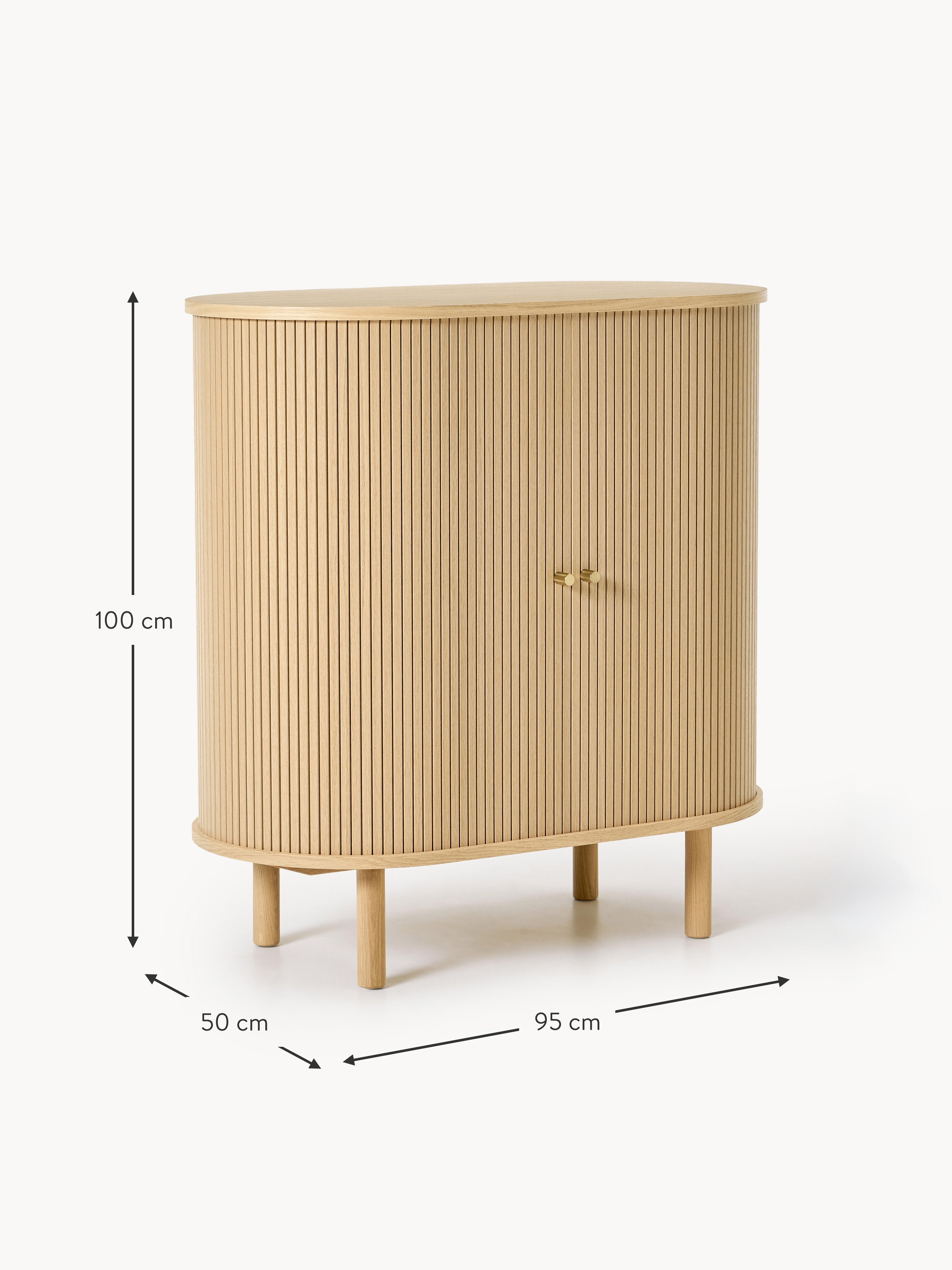 Calary Bar Cabinet with Fluted Front