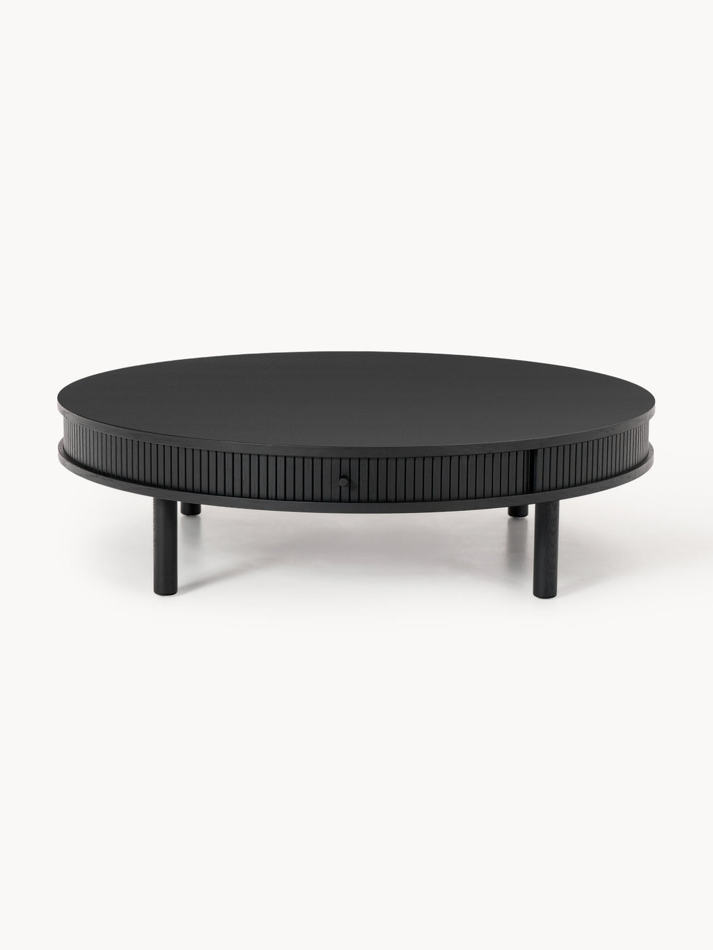 Calary Coffee Table with Fluted Front, Ø 110 cm