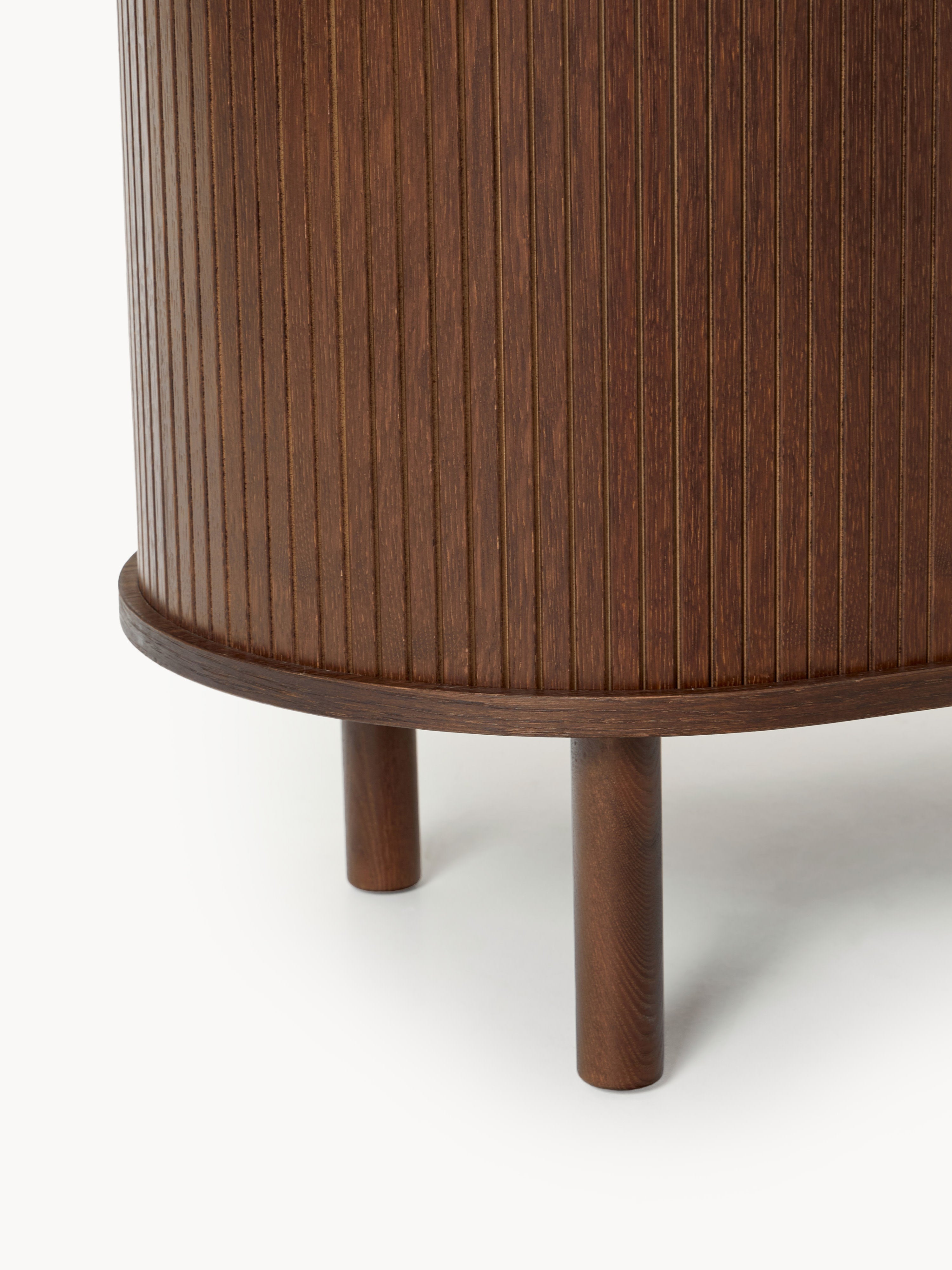 Calary Bar Cabinet with Fluted Front