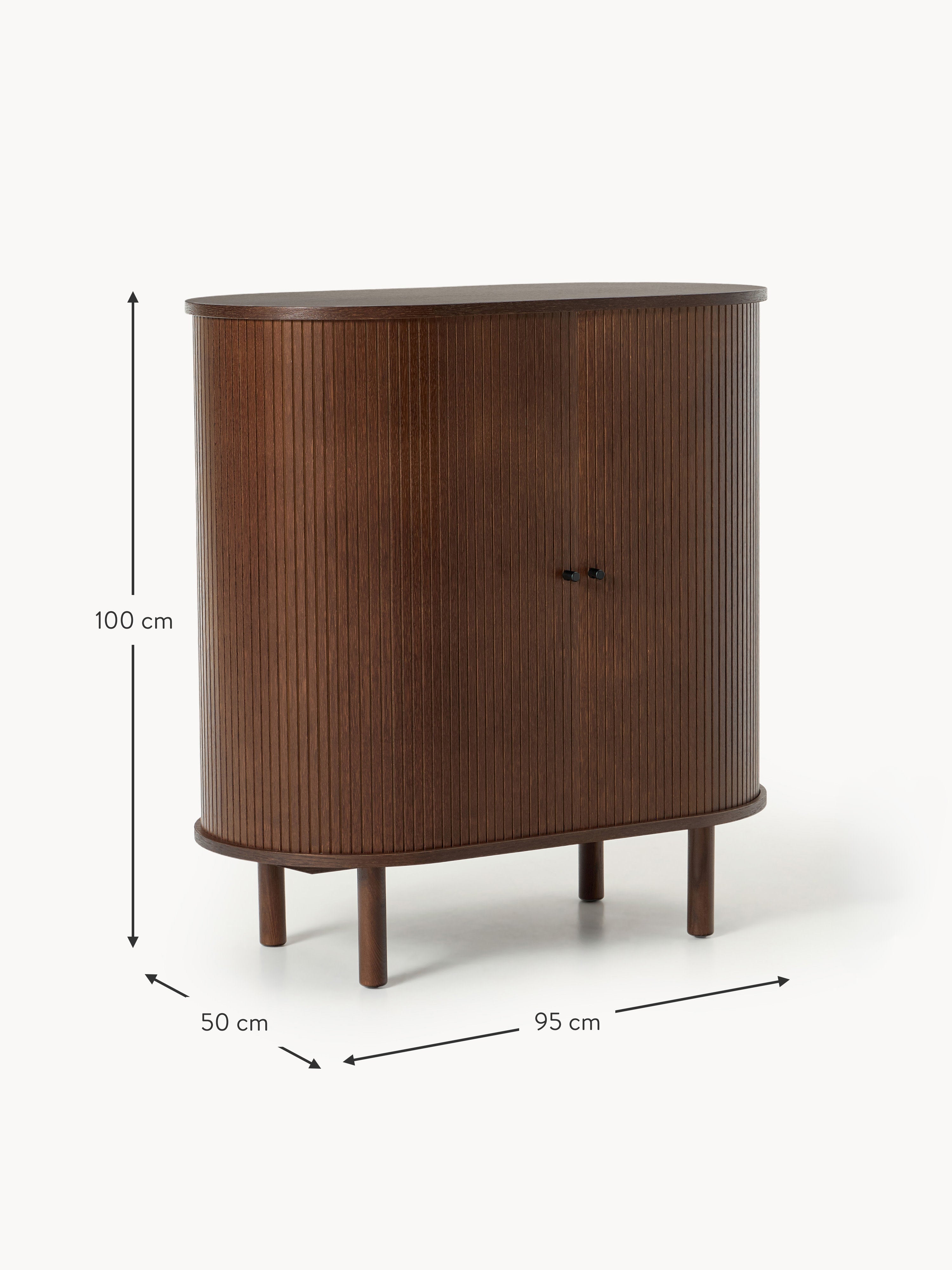 Calary Bar Cabinet with Fluted Front