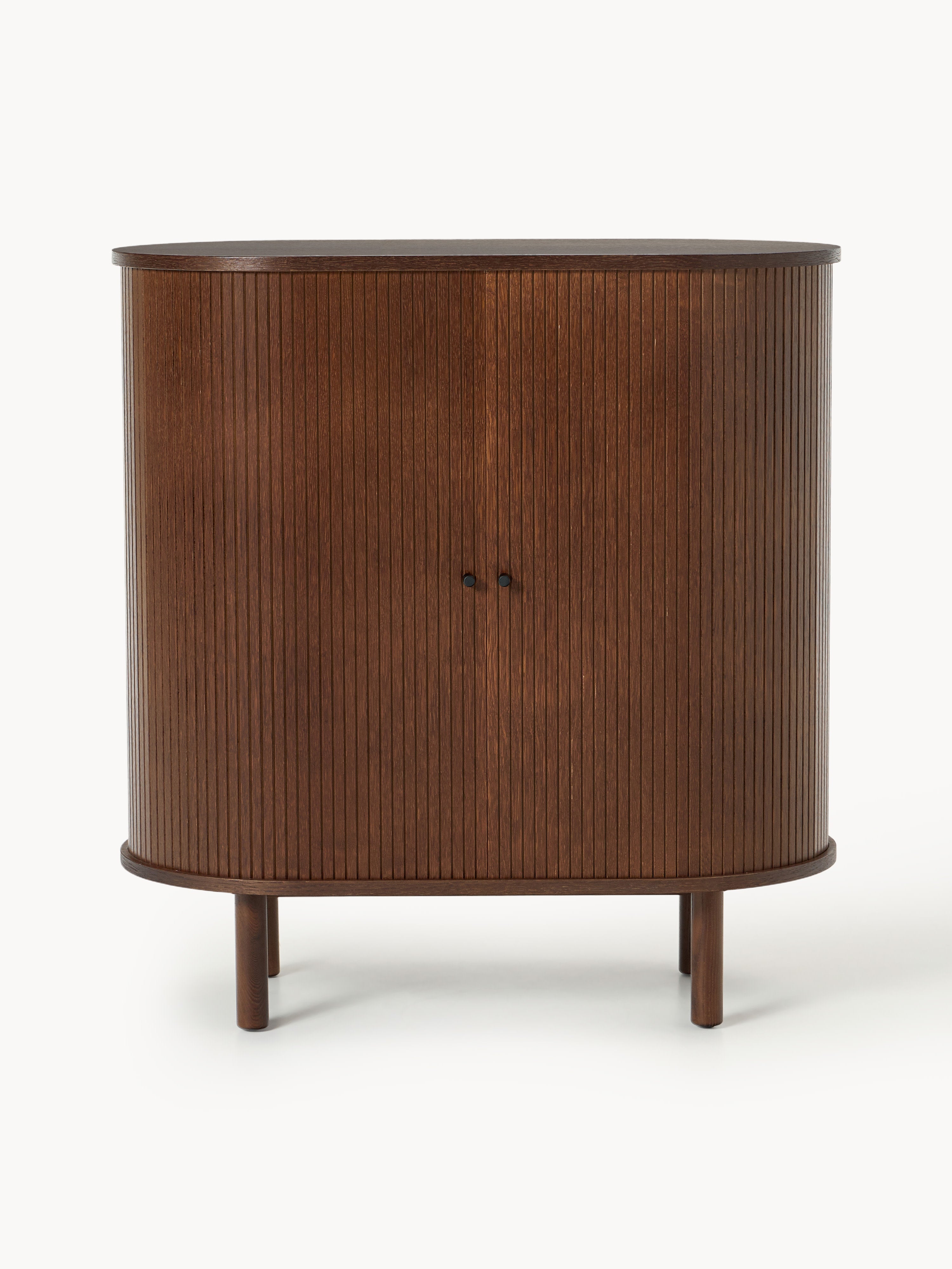 Calary Bar Cabinet with Fluted Front