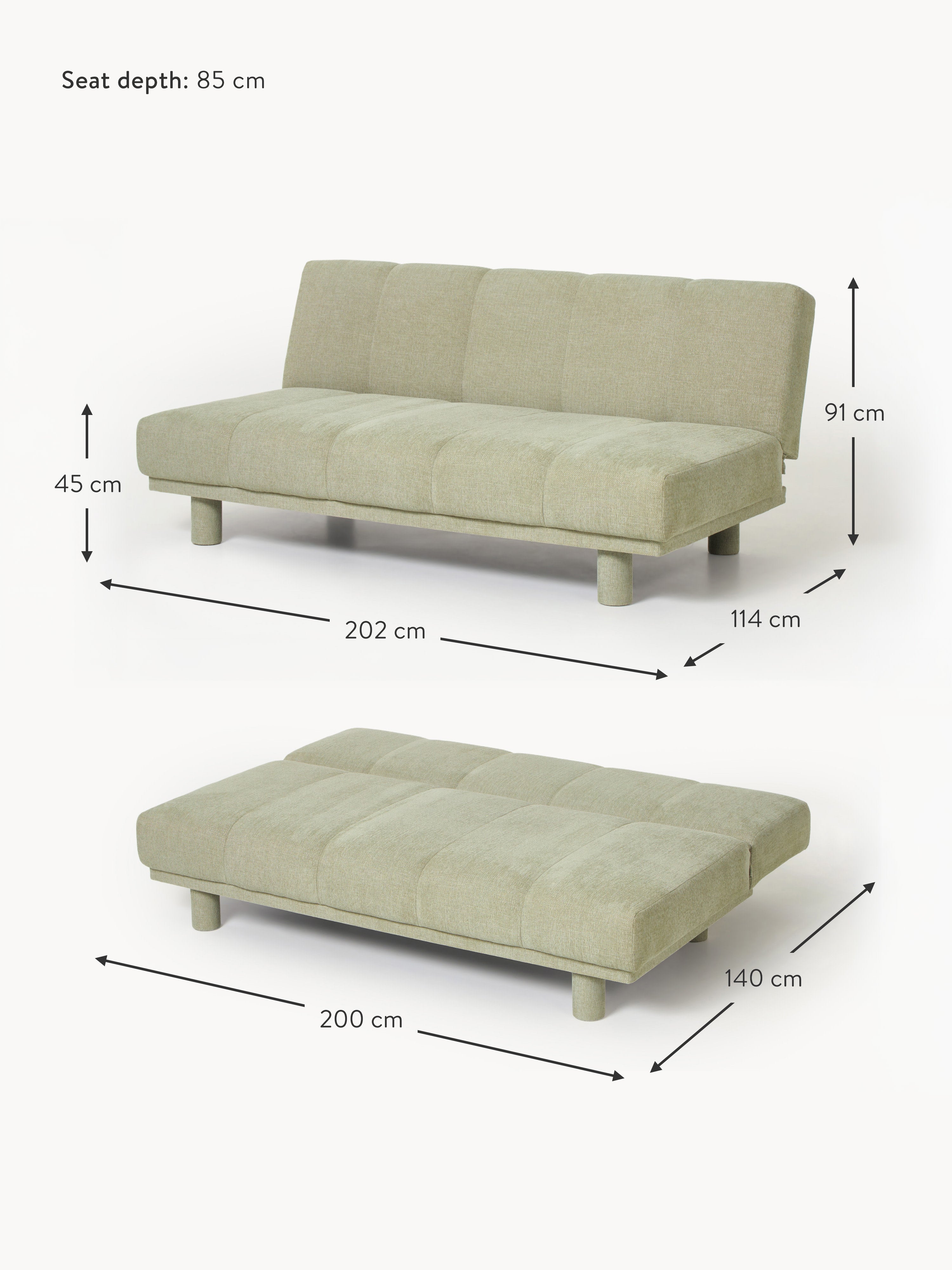 Herta Sofa Bed (3-seater)
