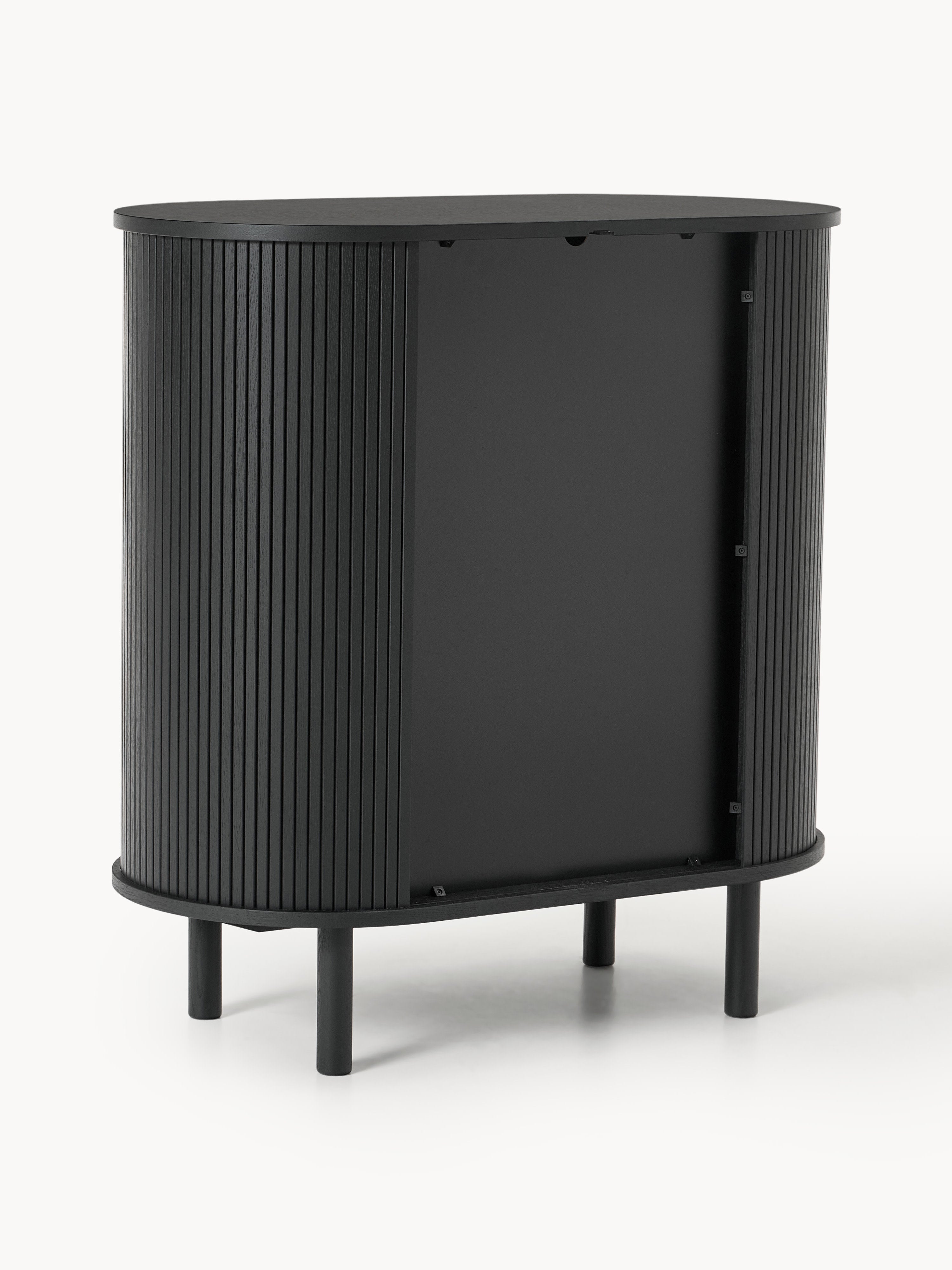Calary Bar Cabinet with Fluted Front