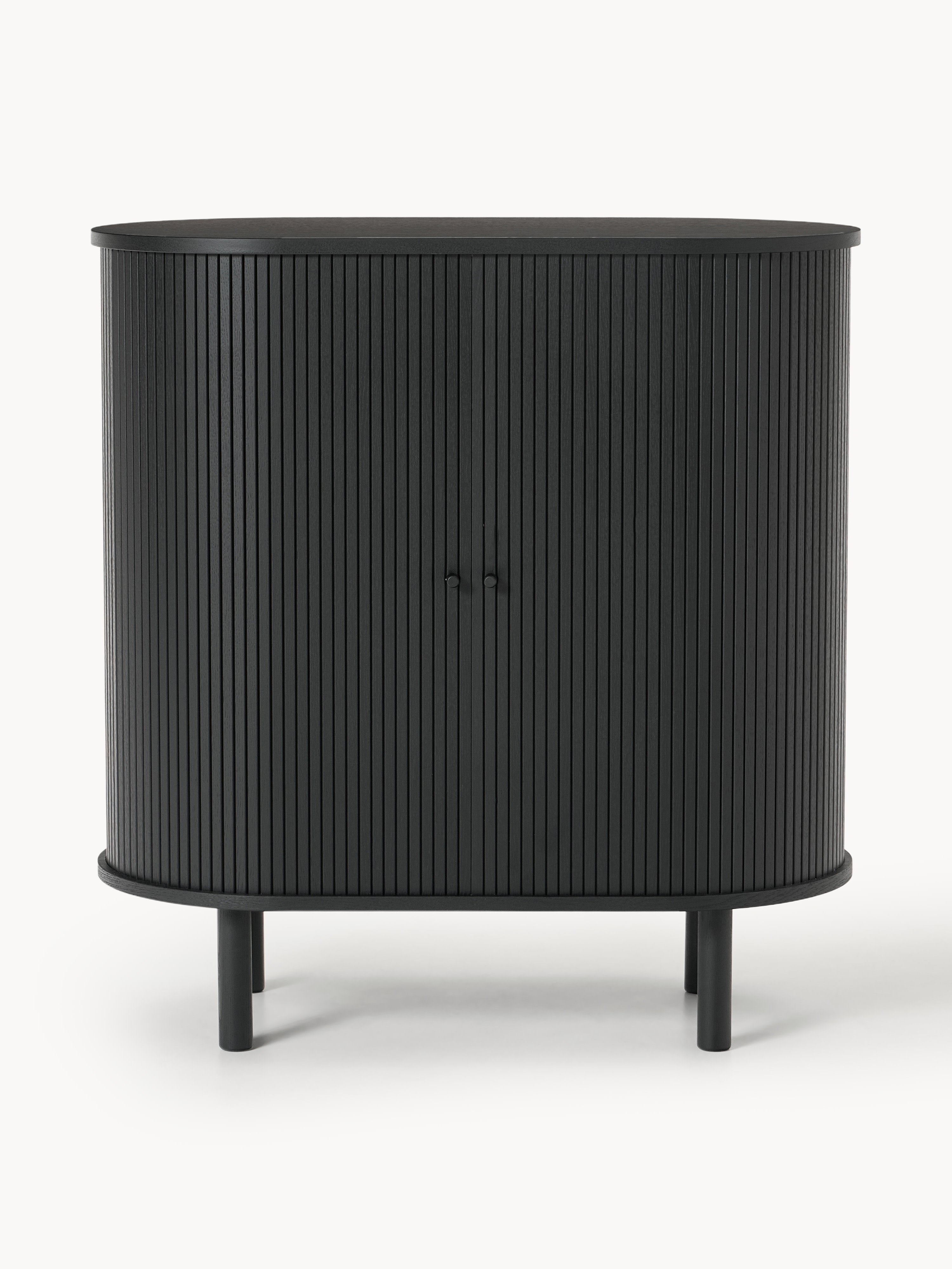 Calary Bar Cabinet with Fluted Front