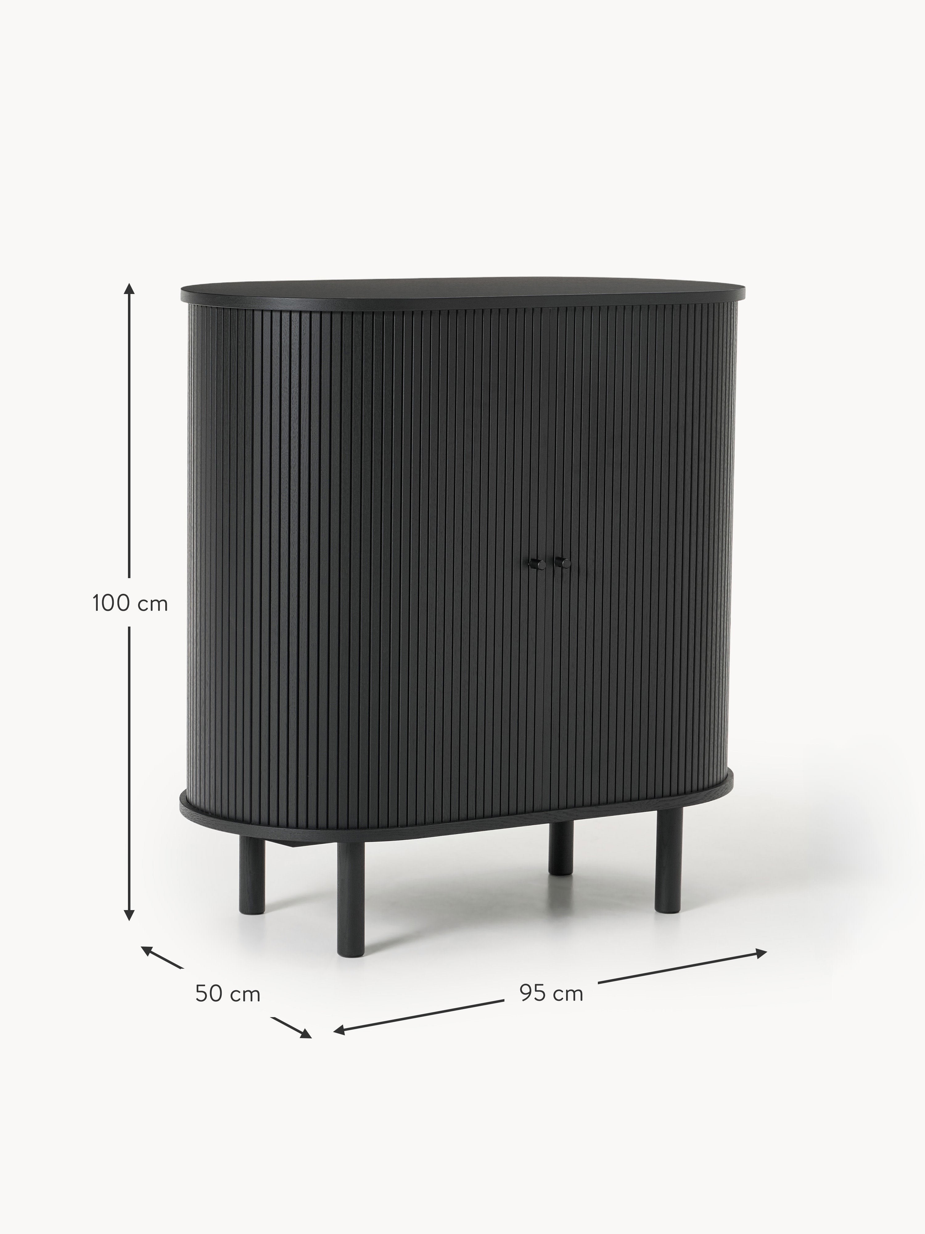 Calary Bar Cabinet with Fluted Front