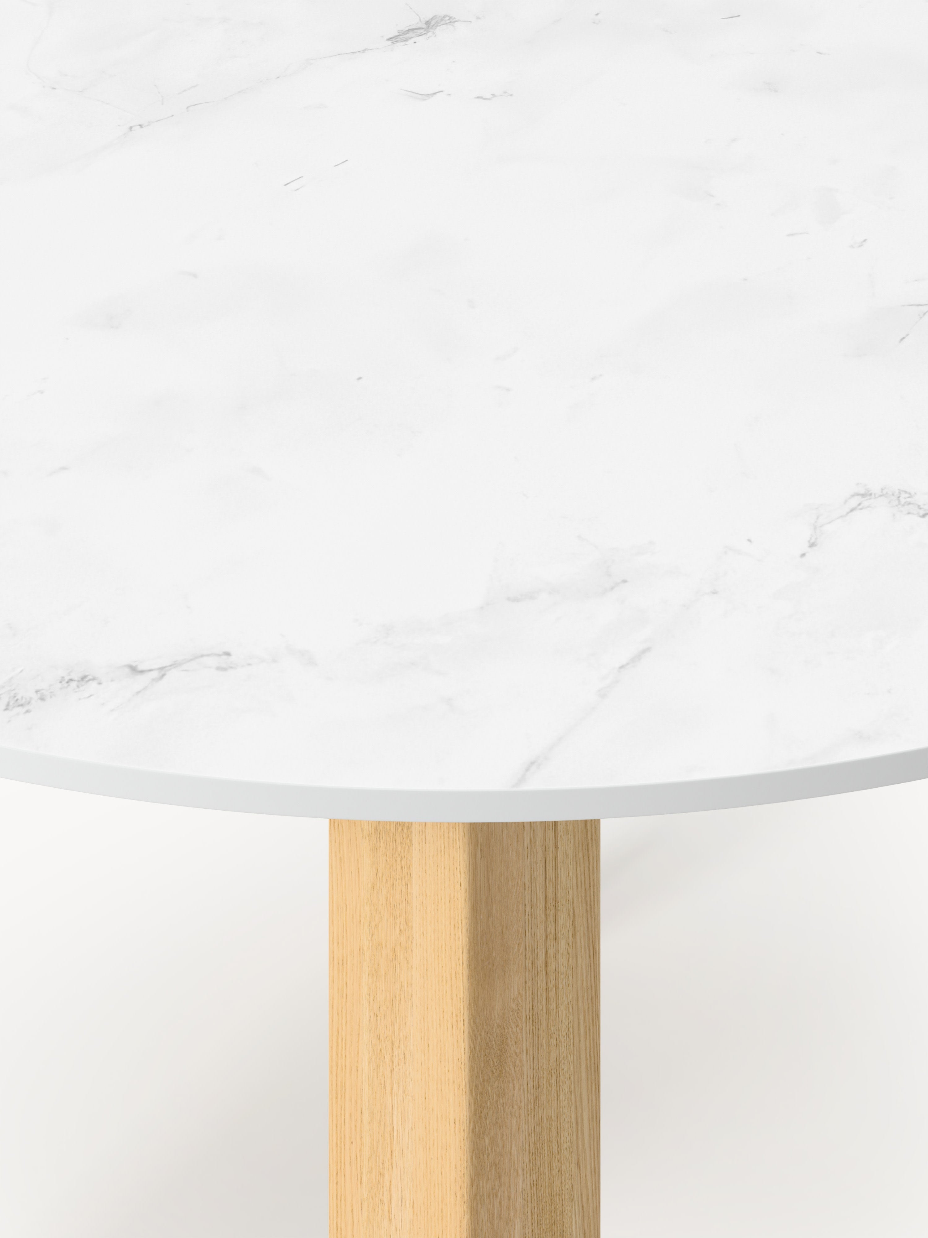 Jackson Round Marble Effect Dining Table, in various sizes