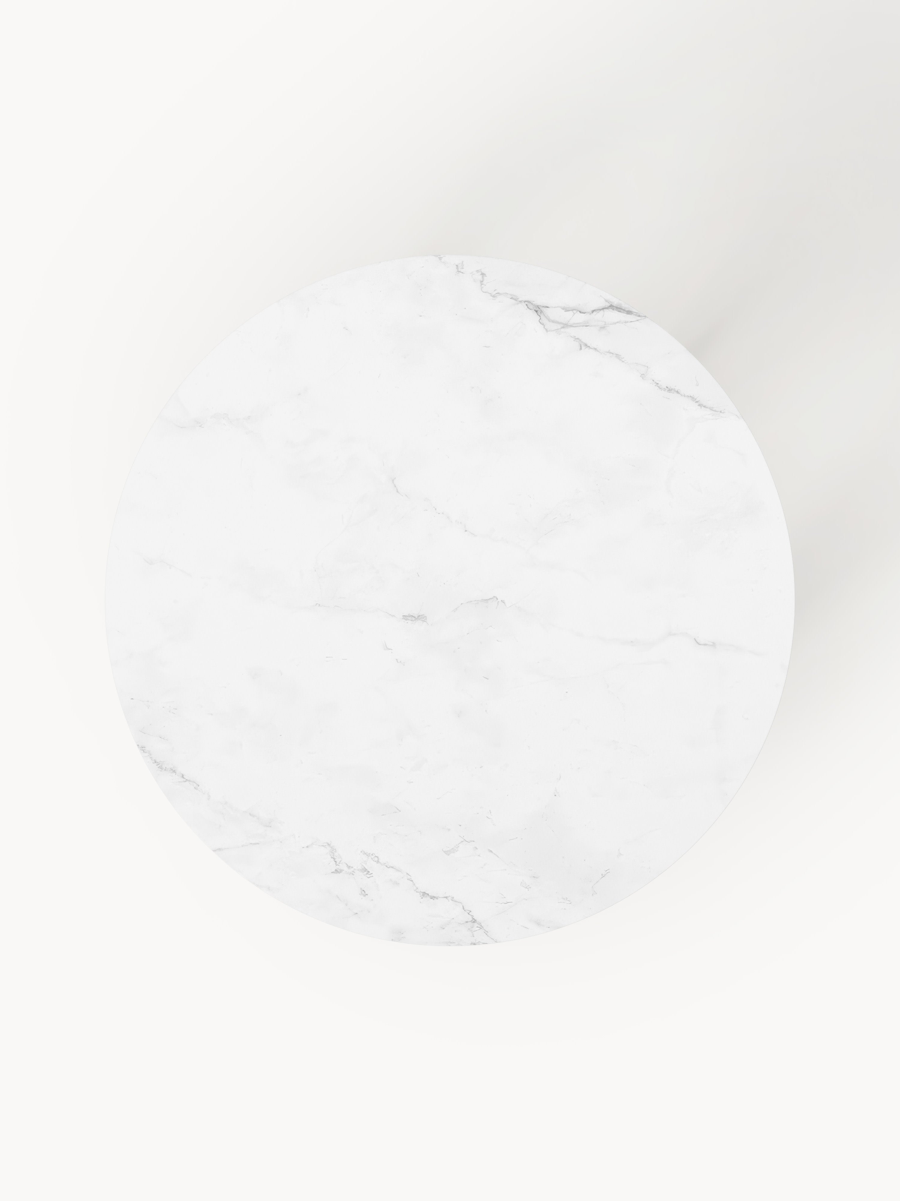 Jackson Round Marble Effect Dining Table, in various sizes