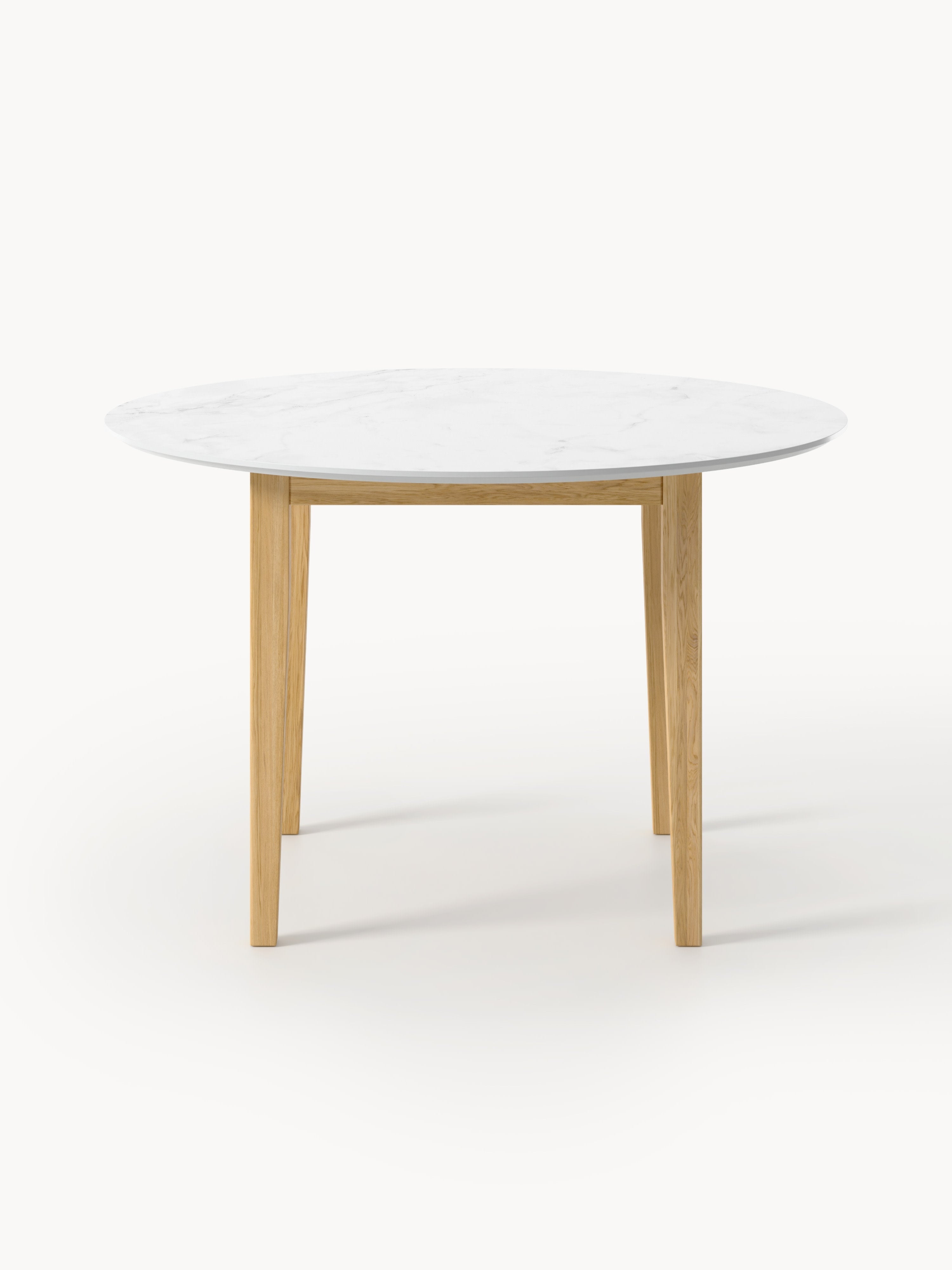 Jackson Round Marble Effect Dining Table, in various sizes