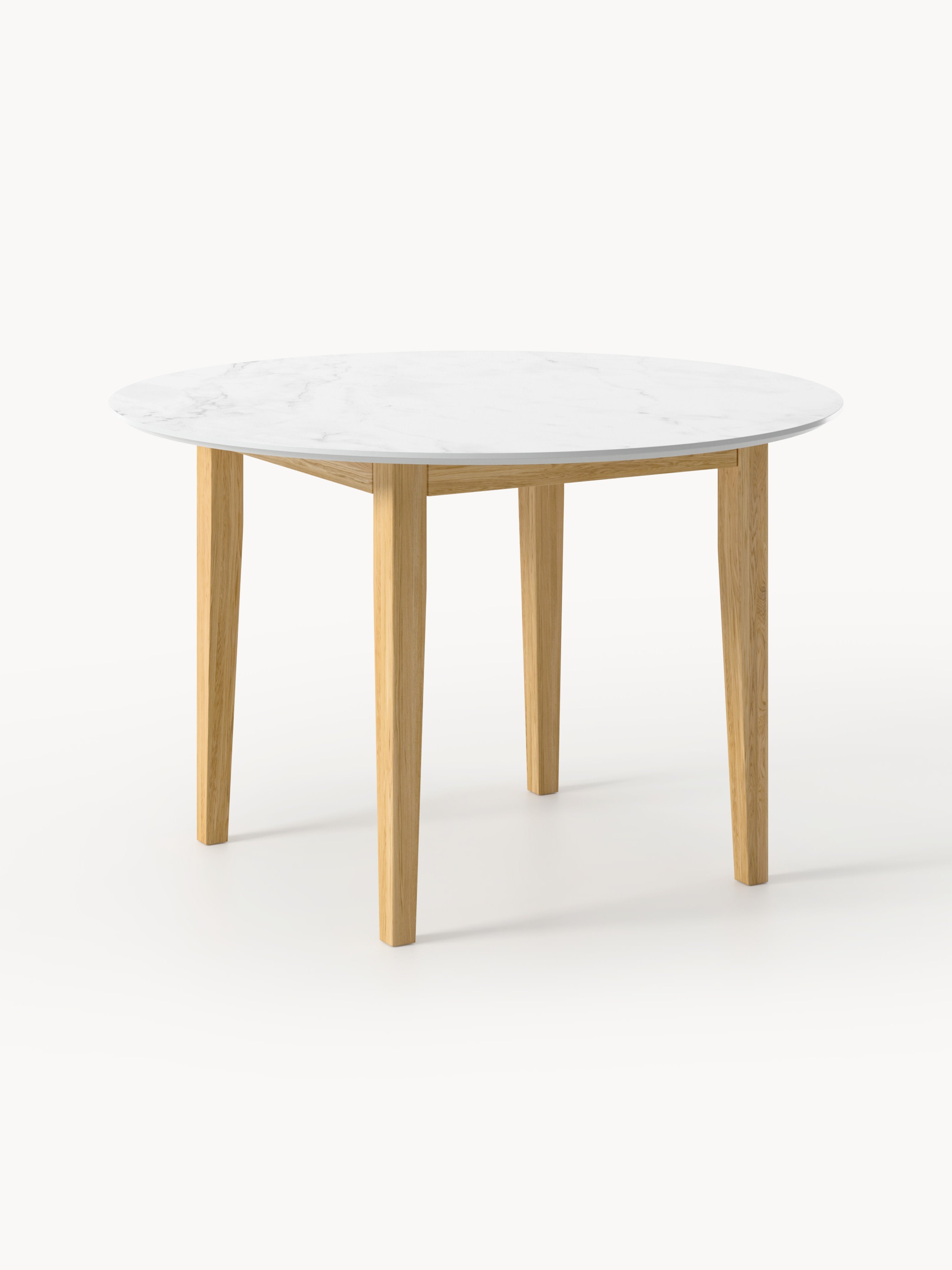 Jackson Round Marble Effect Dining Table, in various sizes