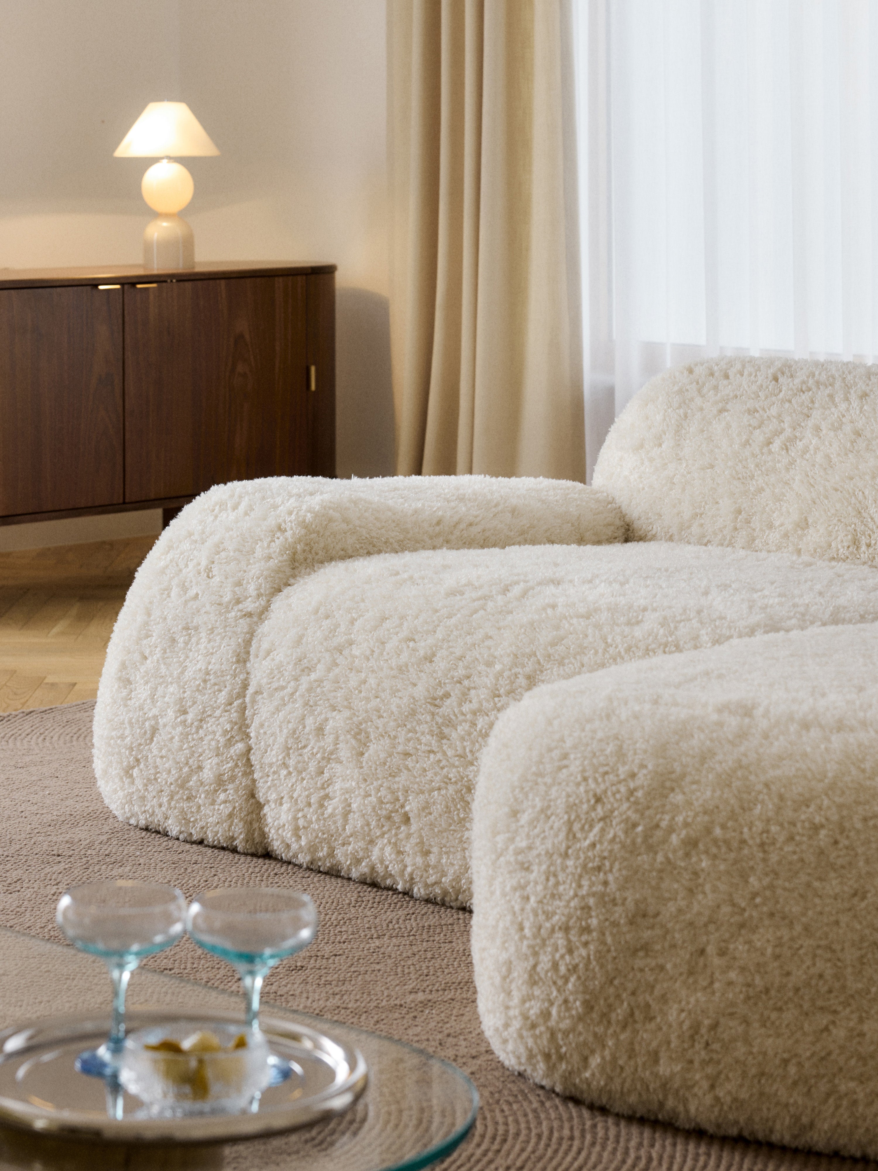 Wolke Modular Teddy Corner Sofa (3-seater)