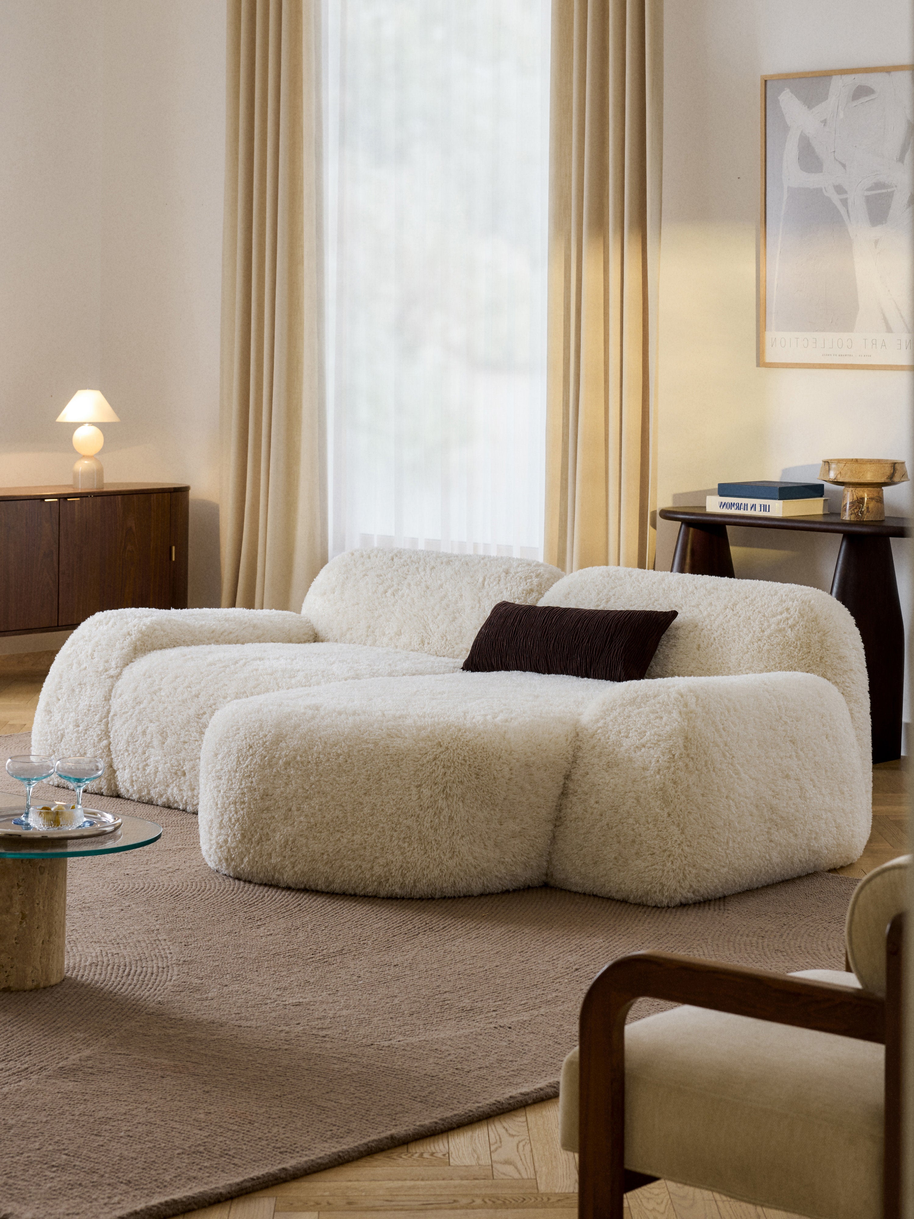 Wolke Modular Teddy Corner Sofa (3-seater)