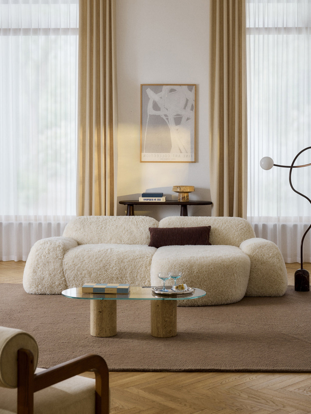 Wolke Modular Teddy Corner Sofa (3-seater)