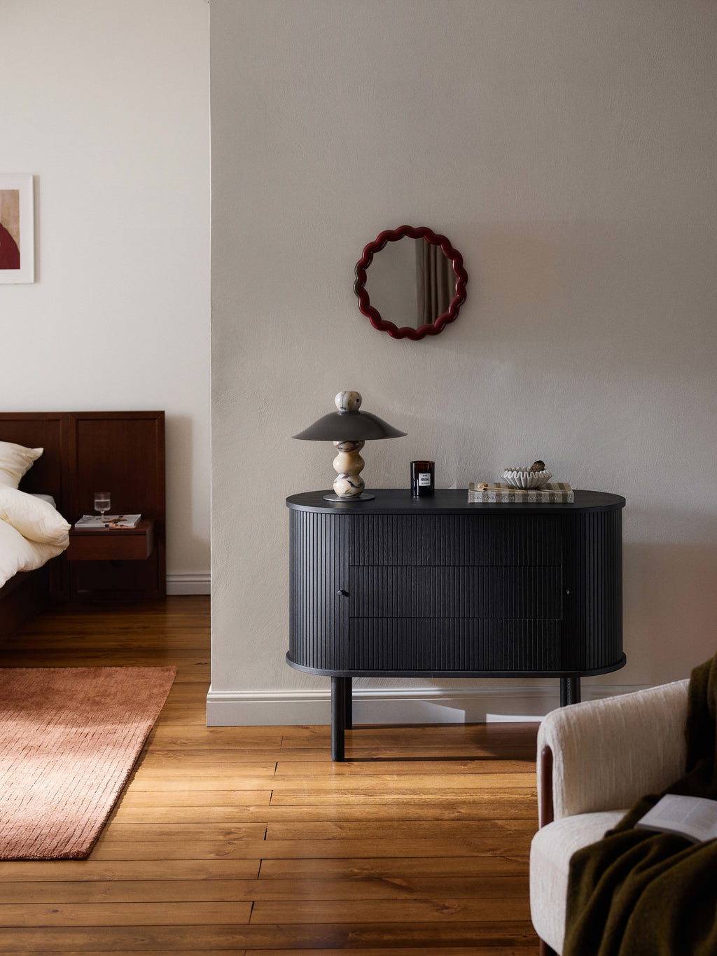 Calary Dresser with Fluted Front