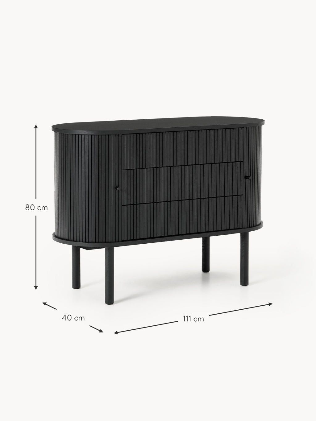 Calary Dresser with Fluted Front