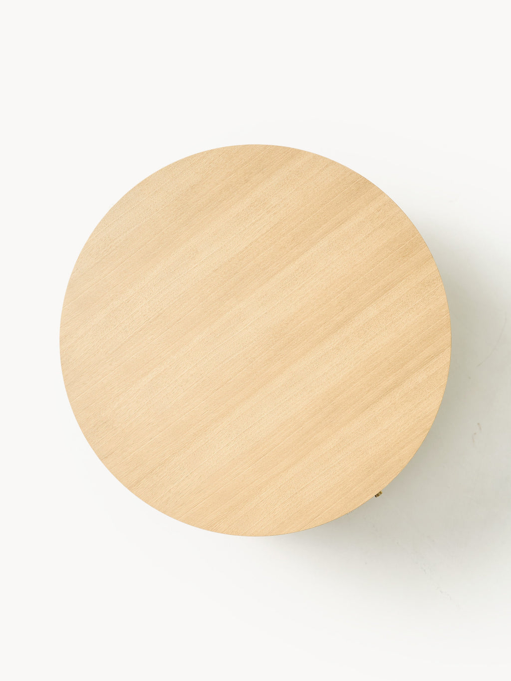 Calary Coffee Table with Fluted Front, Ø 80 cm