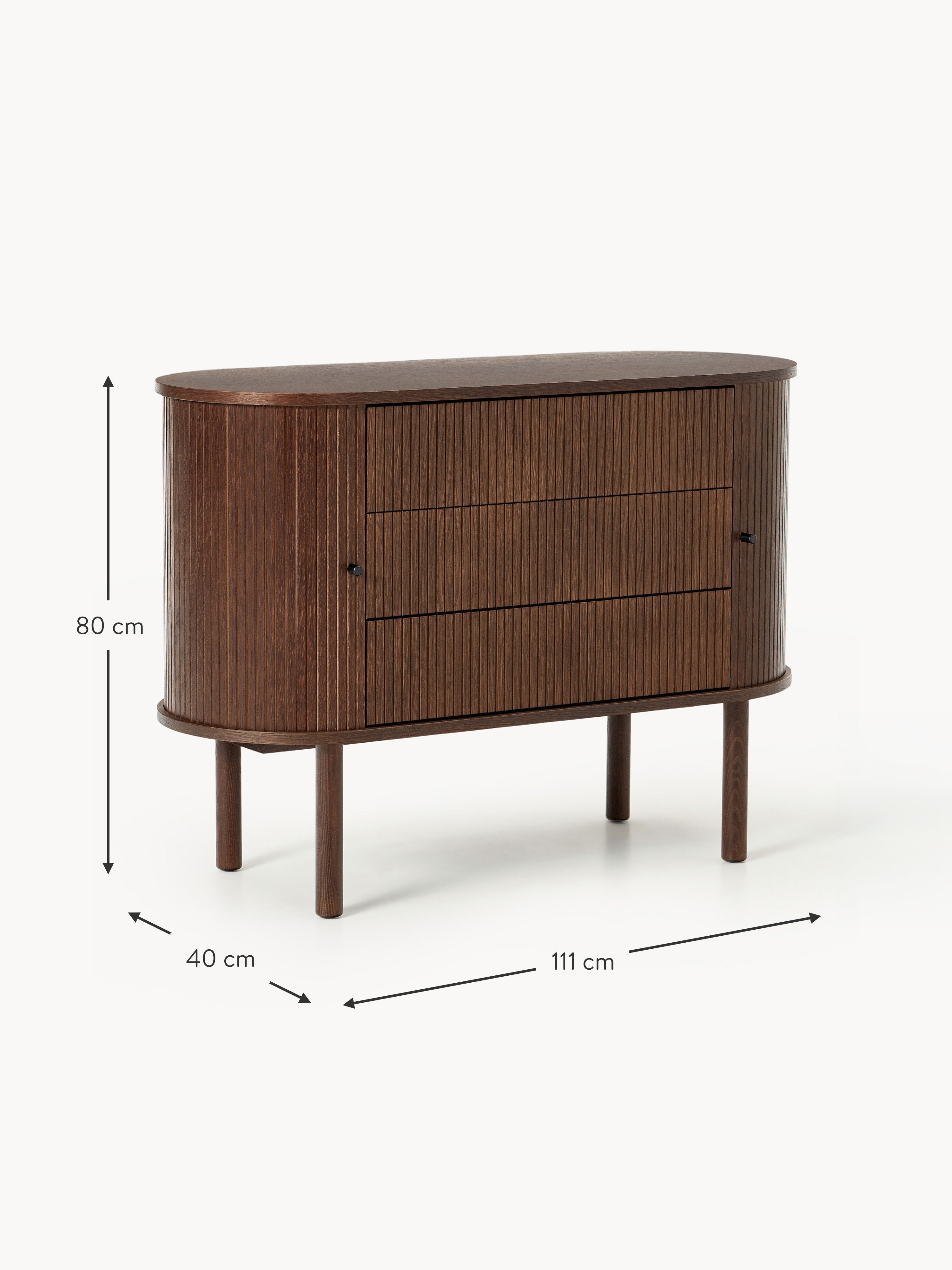 Calary Dresser with Fluted Front
