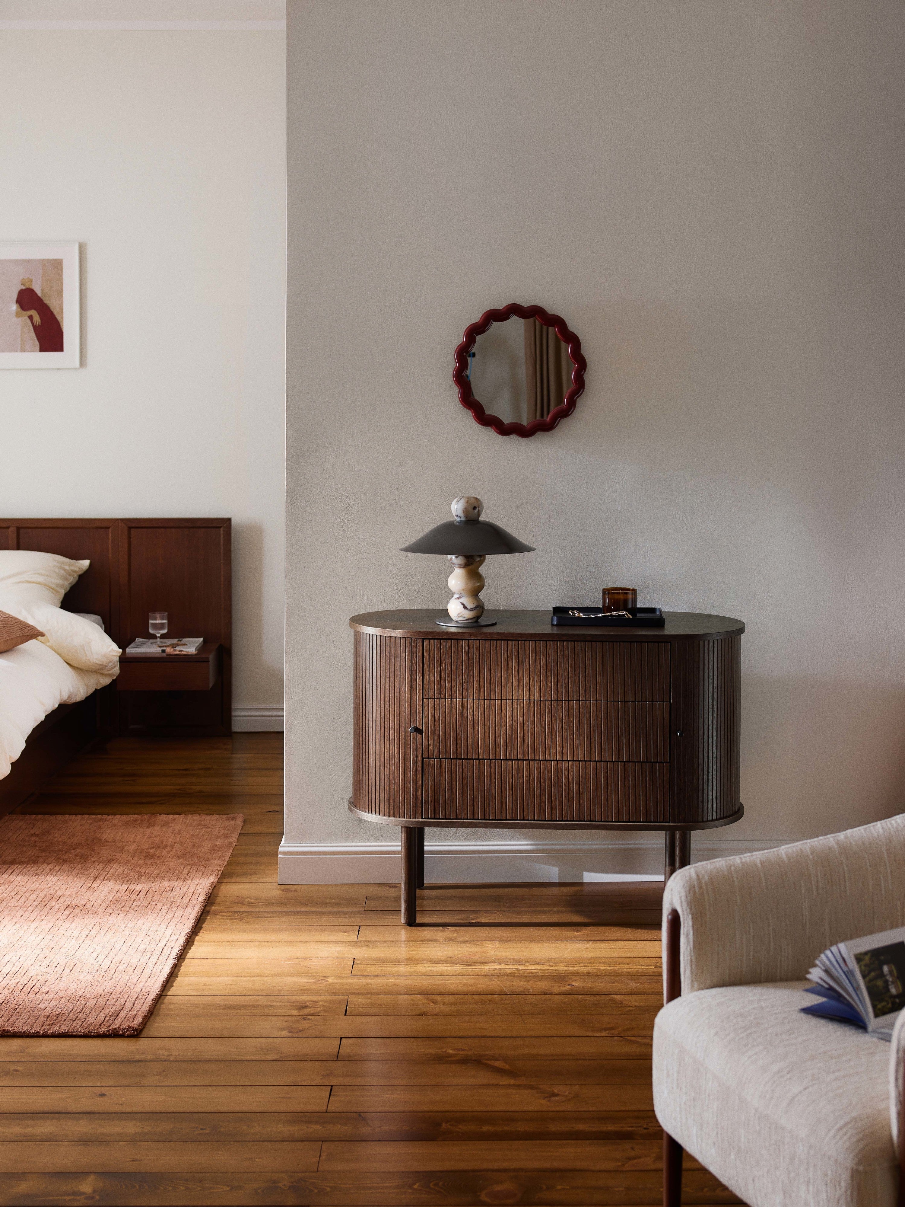 Calary Dresser with Fluted Front
