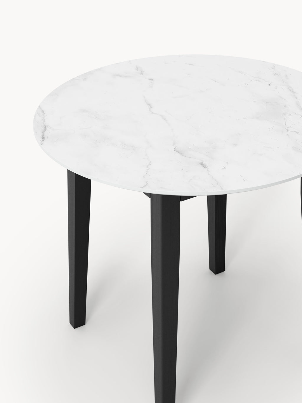 Jackson Round Marble Effect Dining Table, in various sizes