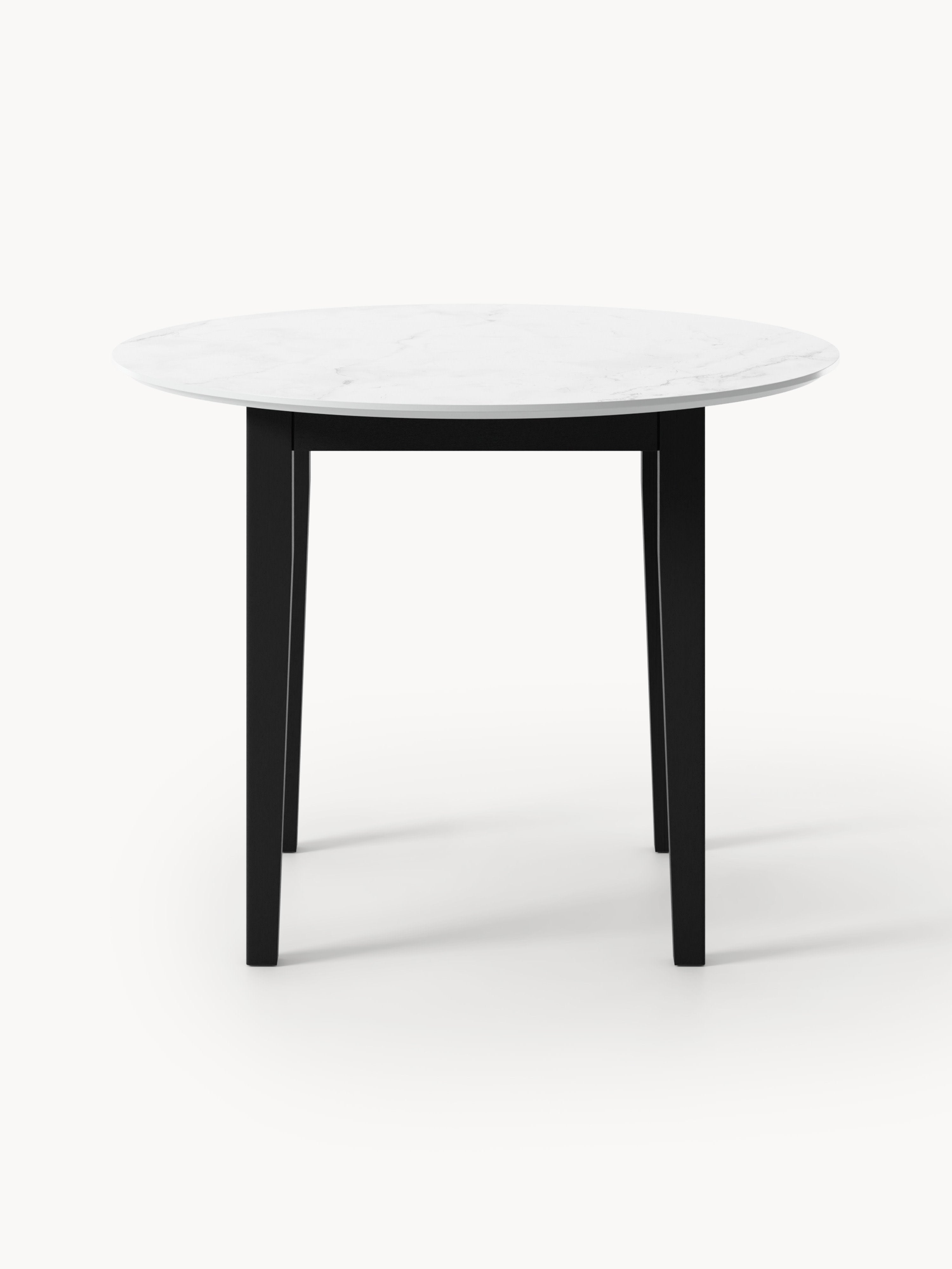 Jackson Round Marble Effect Dining Table, in various sizes
