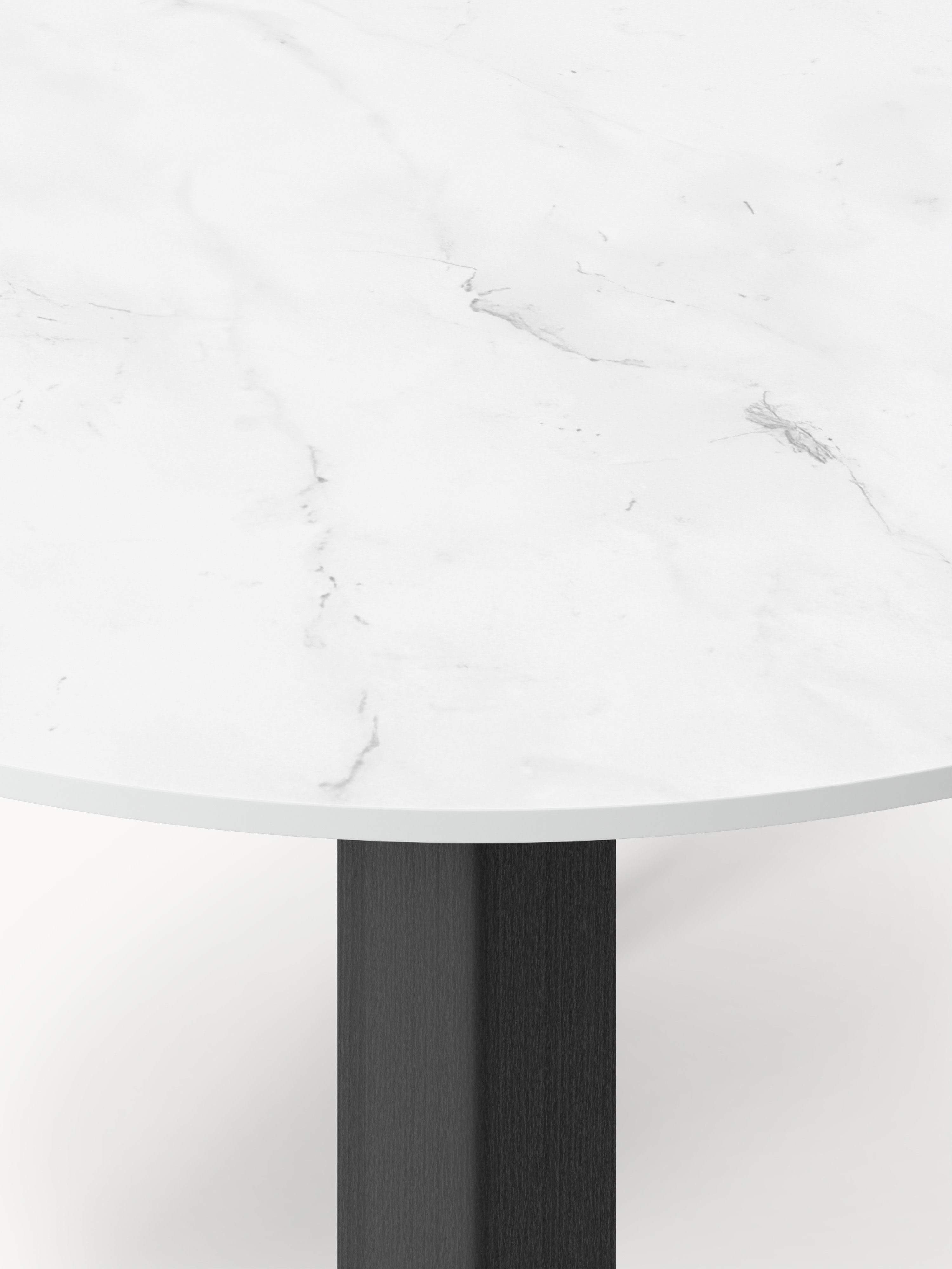 Jackson Round Marble Effect Dining Table, in various sizes